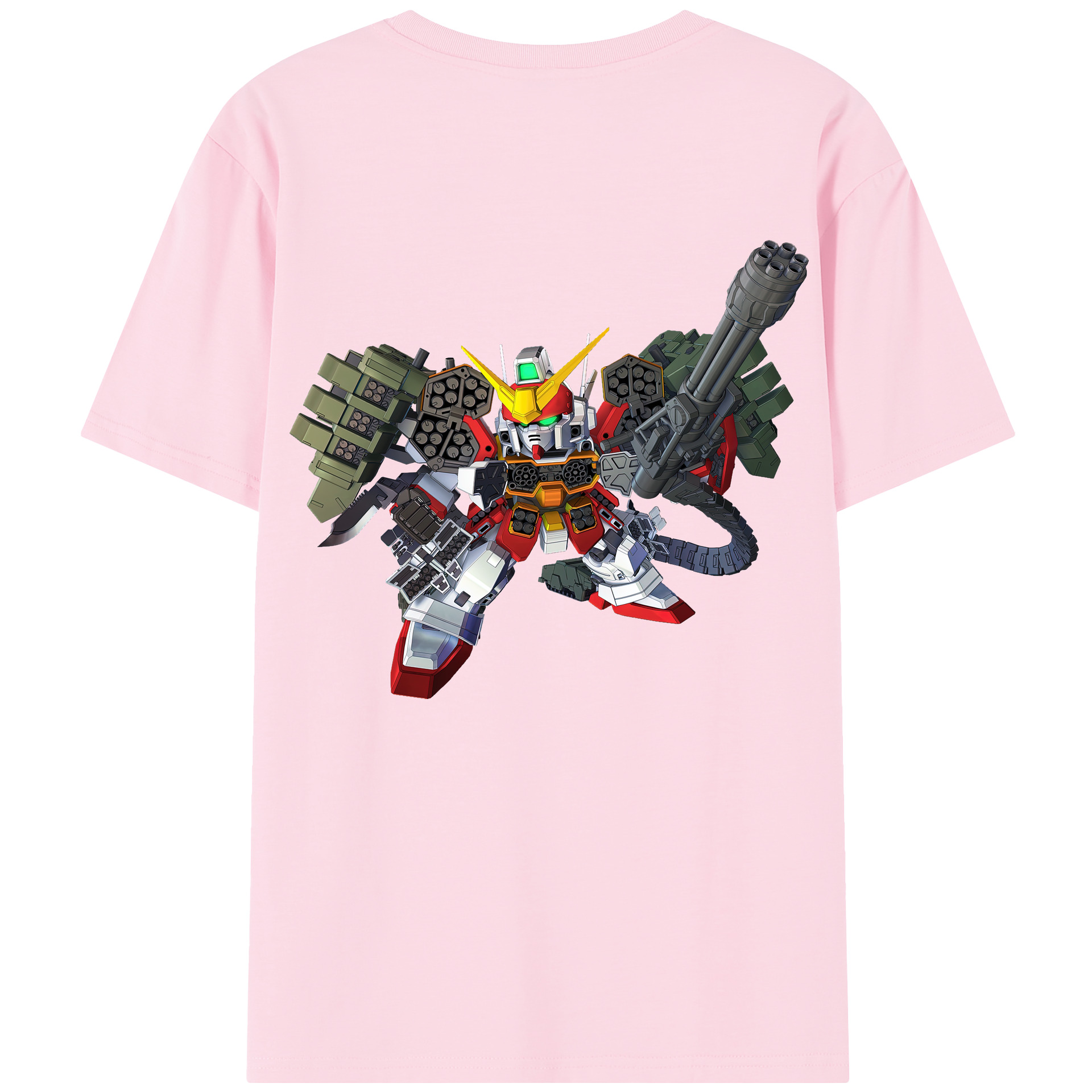 （画像用） 機動戦士ガンダム Mobile Suit Gundam 綿100％半袖Tシャツ（背面プリント）