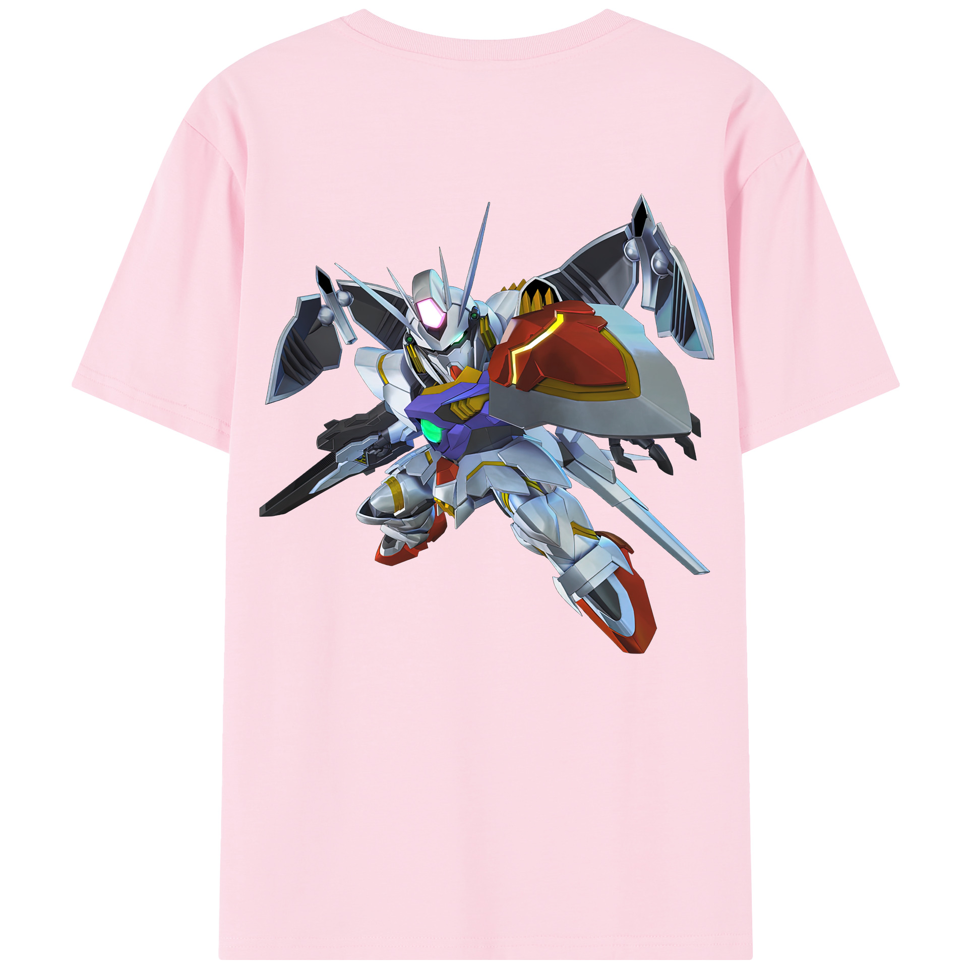 （画像用） 機動戦士ガンダム Mobile Suit Gundam 綿100％半袖Tシャツ（背面プリント）