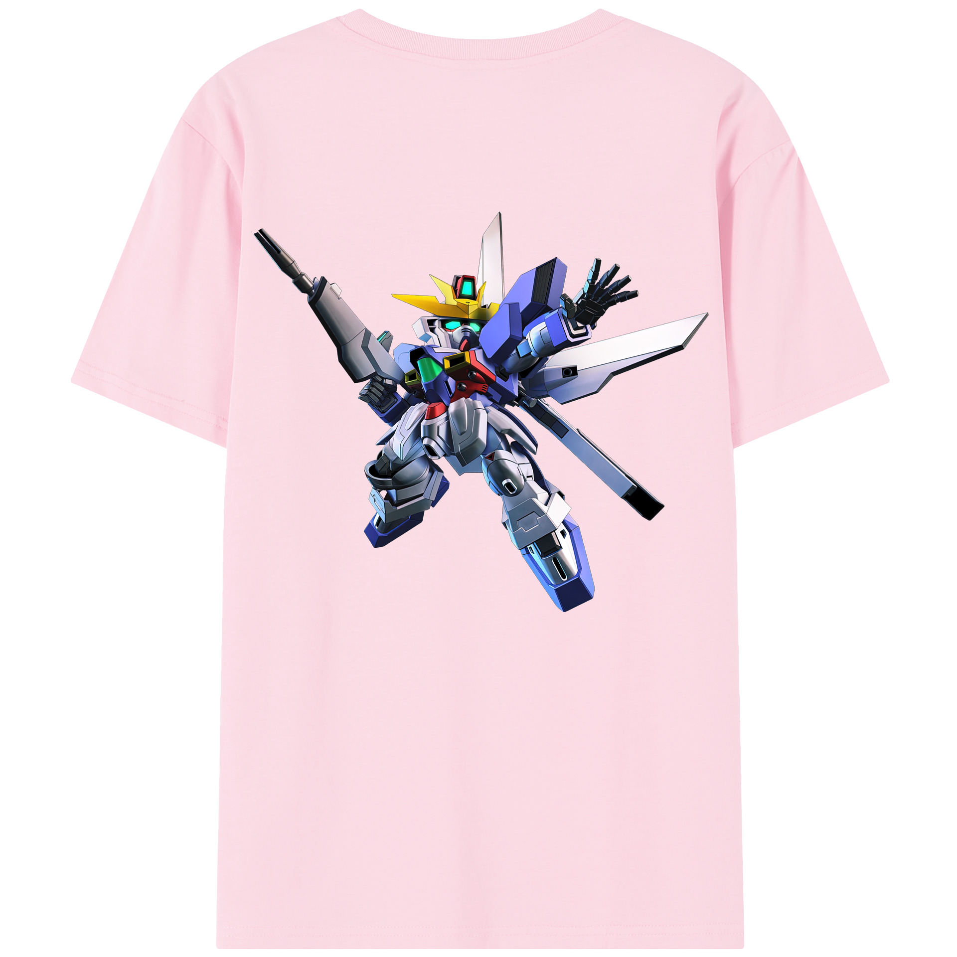 （画像用） 機動戦士ガンダム Mobile Suit Gundam 綿100％半袖Tシャツ（背面プリント）