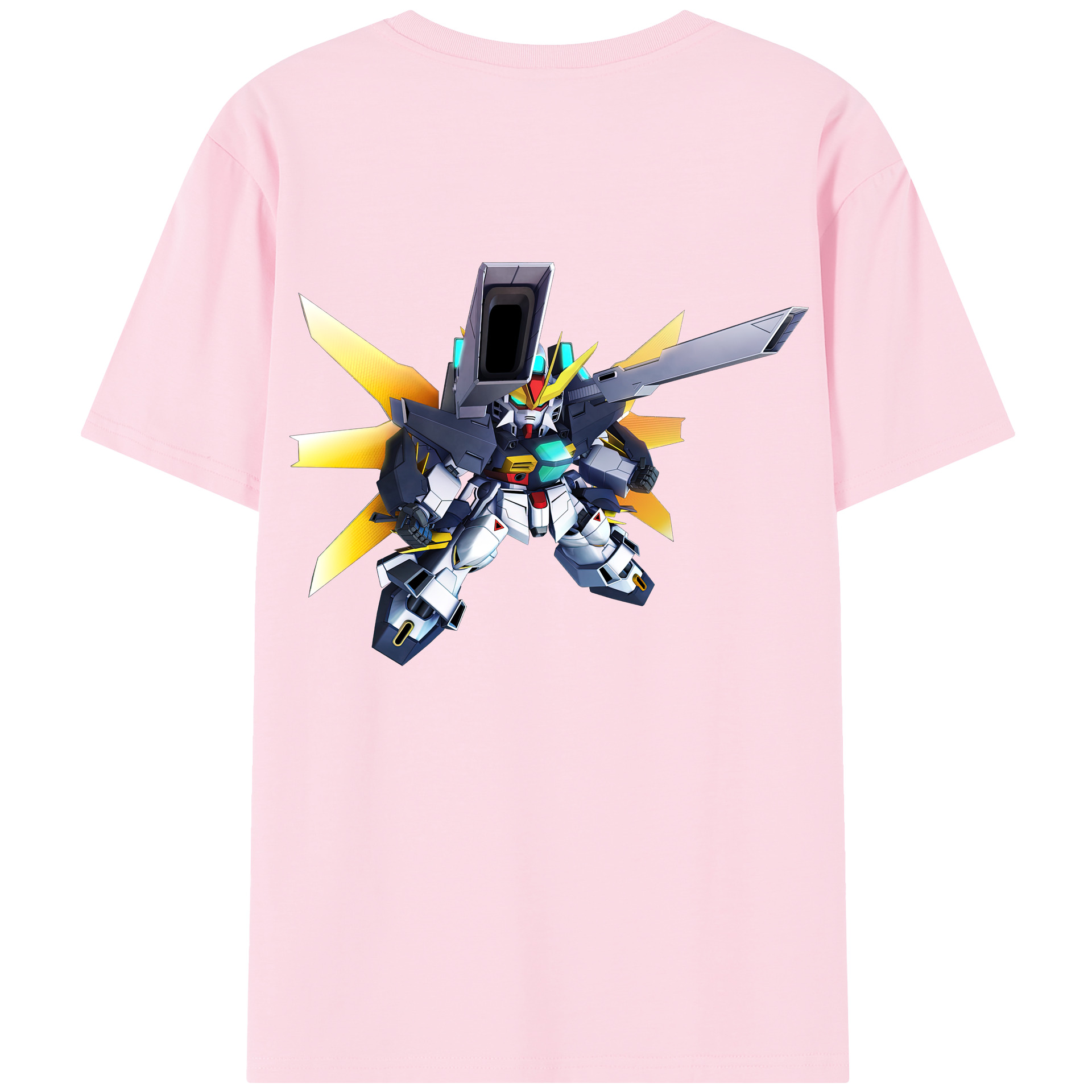 （画像用） 機動戦士ガンダム Mobile Suit Gundam 綿100％半袖Tシャツ（背面プリント）