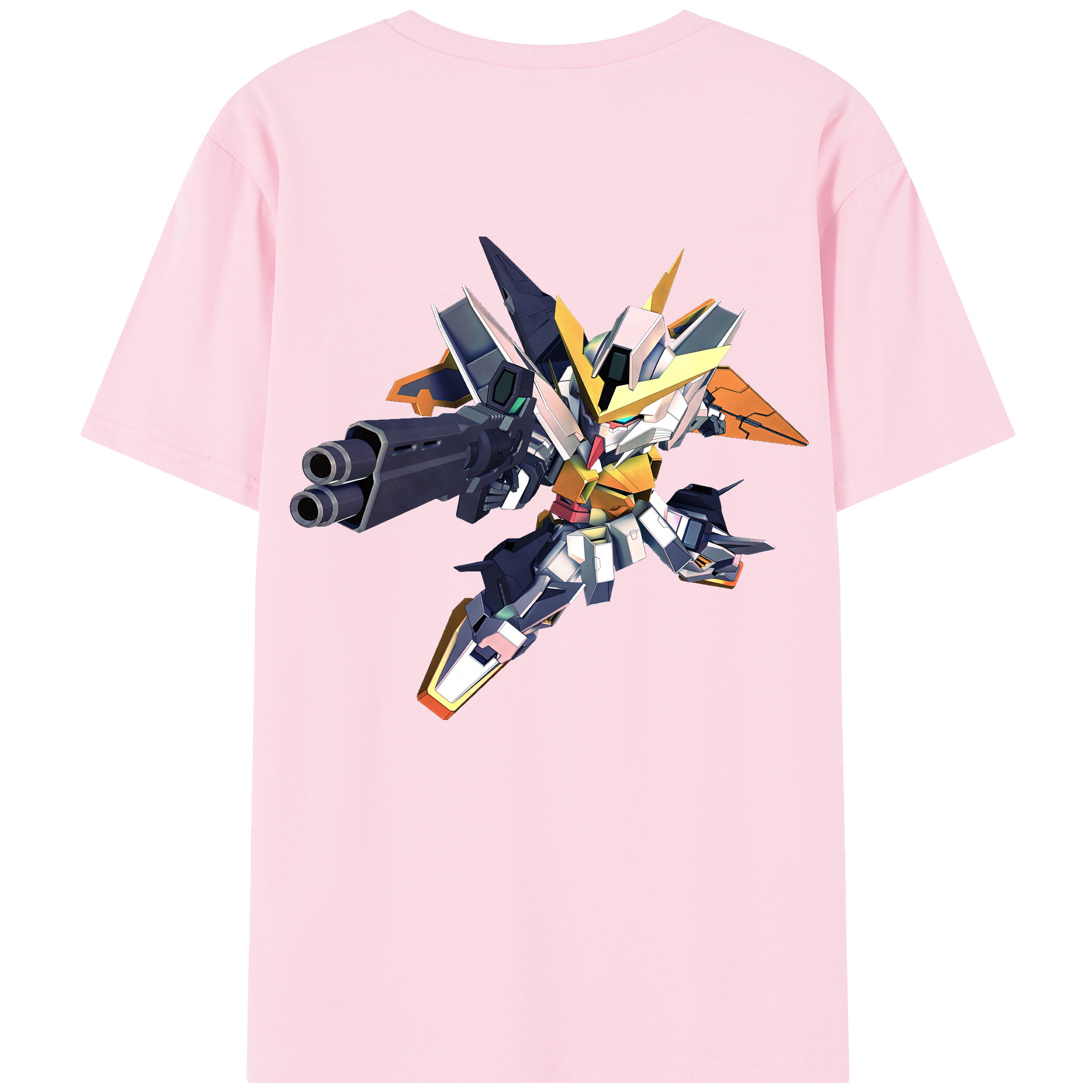 （画像用） 機動戦士ガンダム Mobile Suit Gundam 綿100％半袖Tシャツ（背面プリント）