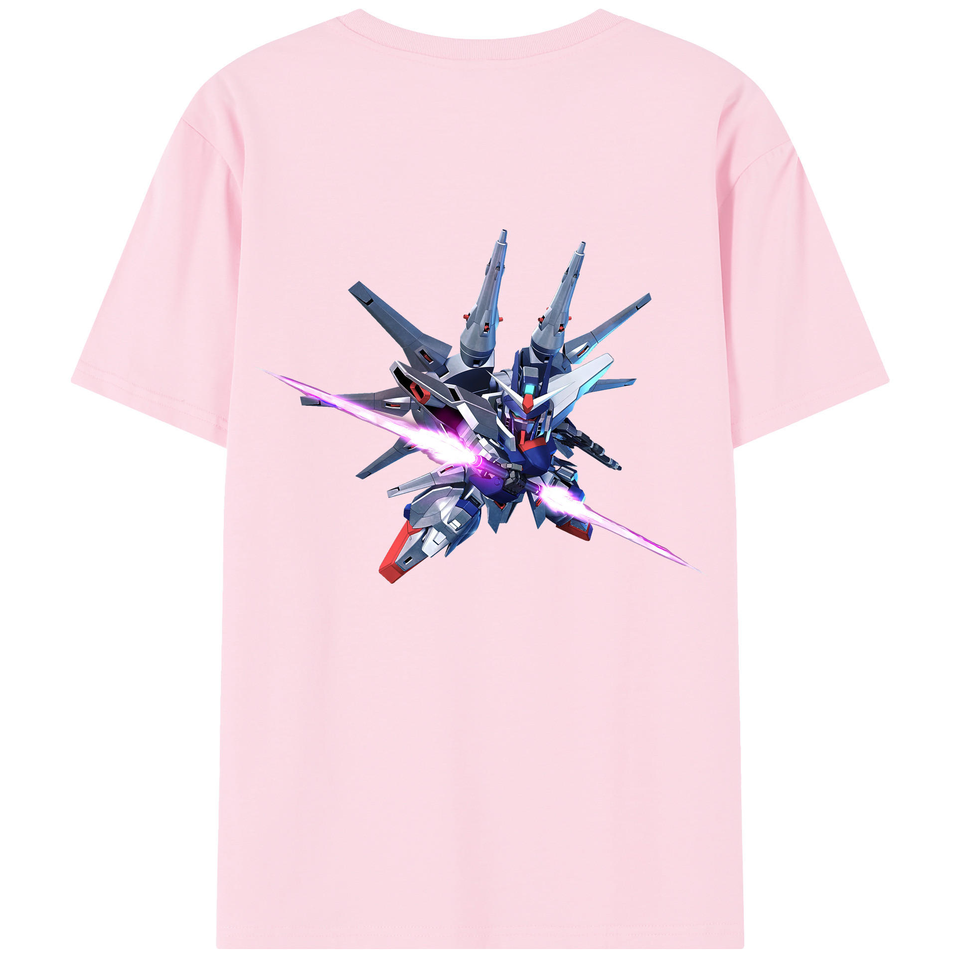 （画像用） 機動戦士ガンダム Mobile Suit Gundam 綿100％半袖Tシャツ（背面プリント）