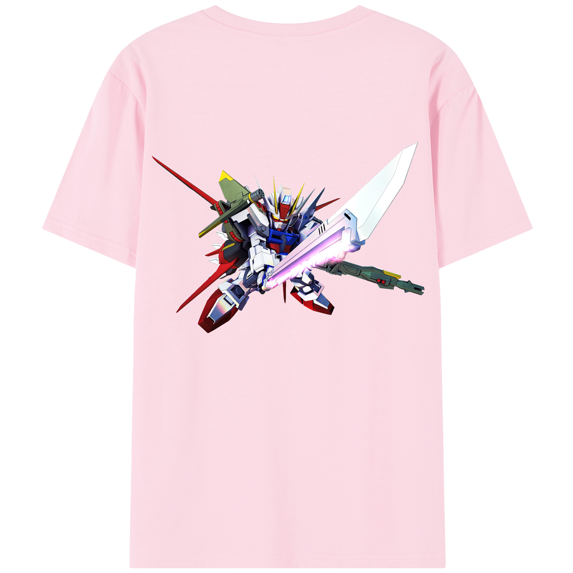 （画像用） 機動戦士ガンダム Mobile Suit Gundam 綿100％半袖Tシャツ（背面プリント）