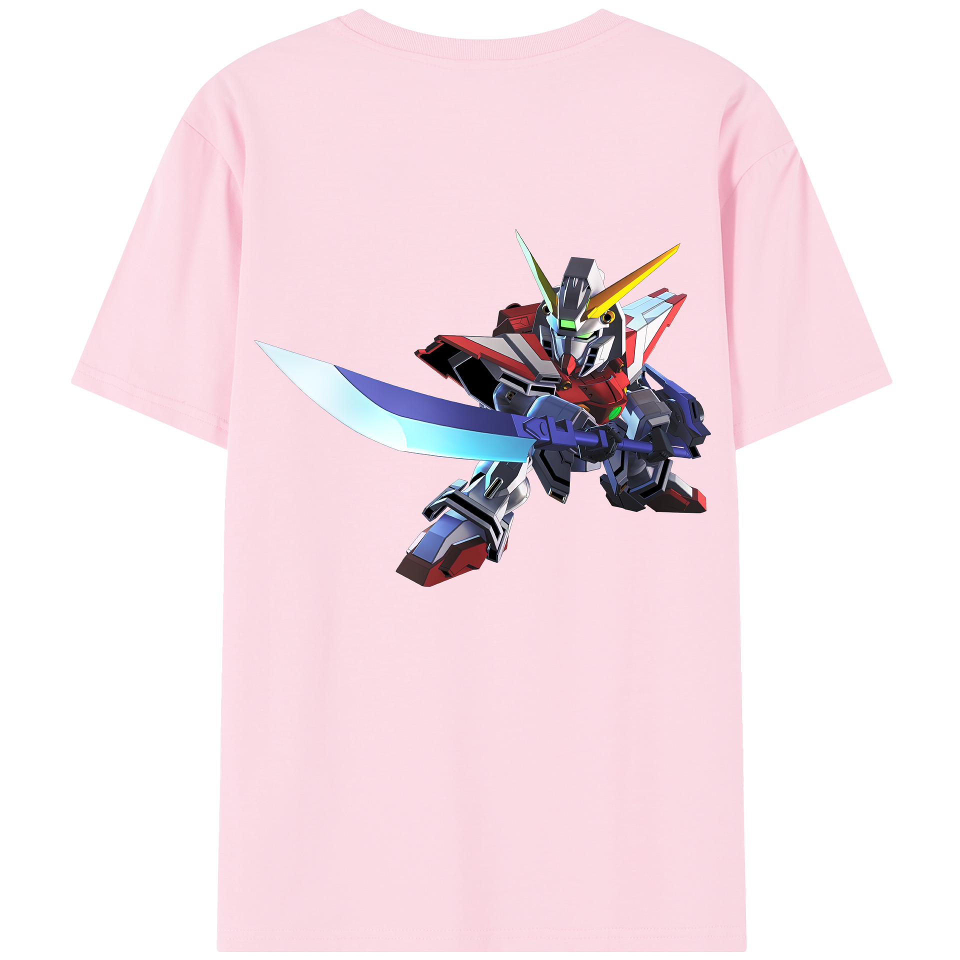 （画像用） 機動戦士ガンダム Mobile Suit Gundam 綿100％半袖Tシャツ（背面プリント）