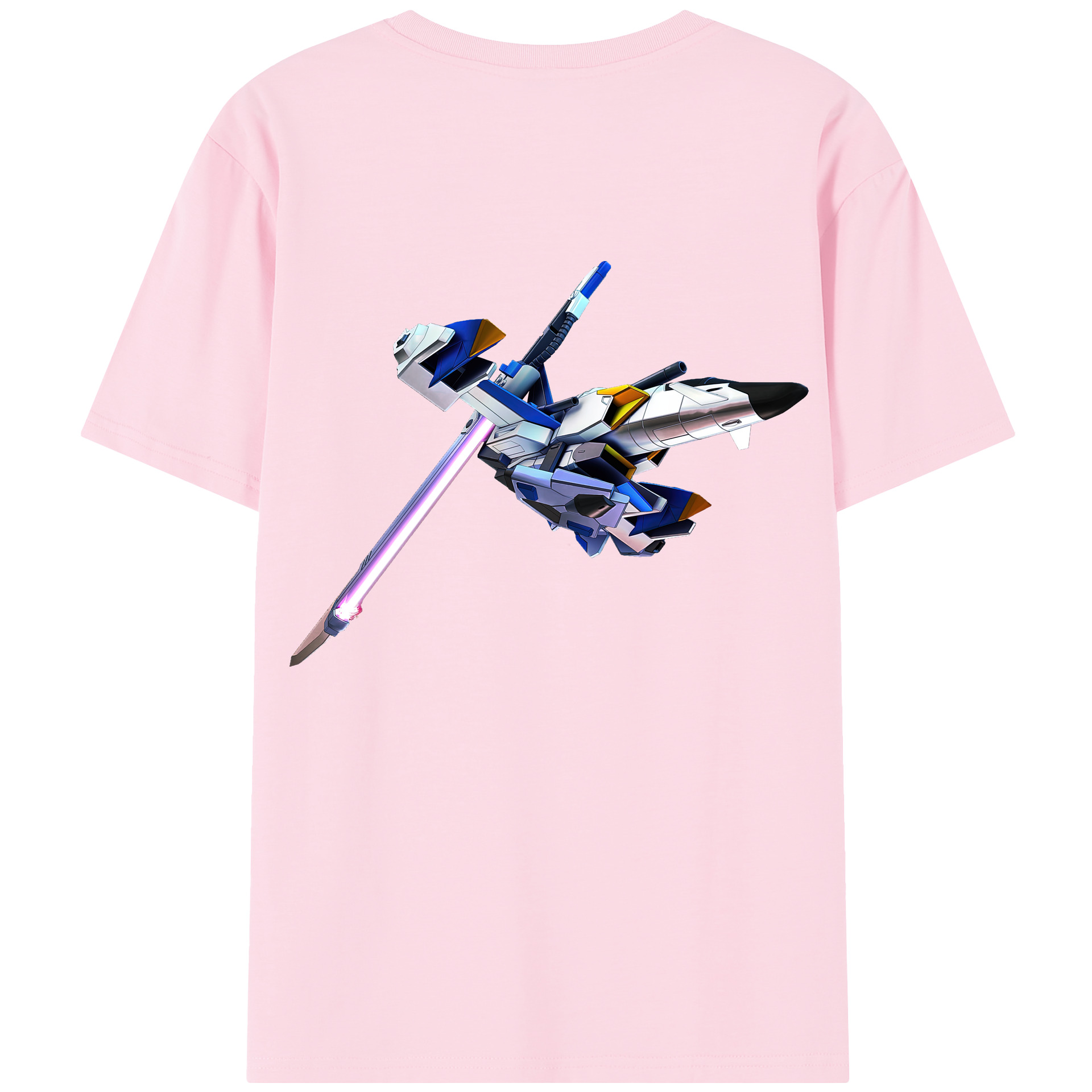 （画像用） 機動戦士ガンダム Mobile Suit Gundam 綿100％半袖Tシャツ（背面プリント）