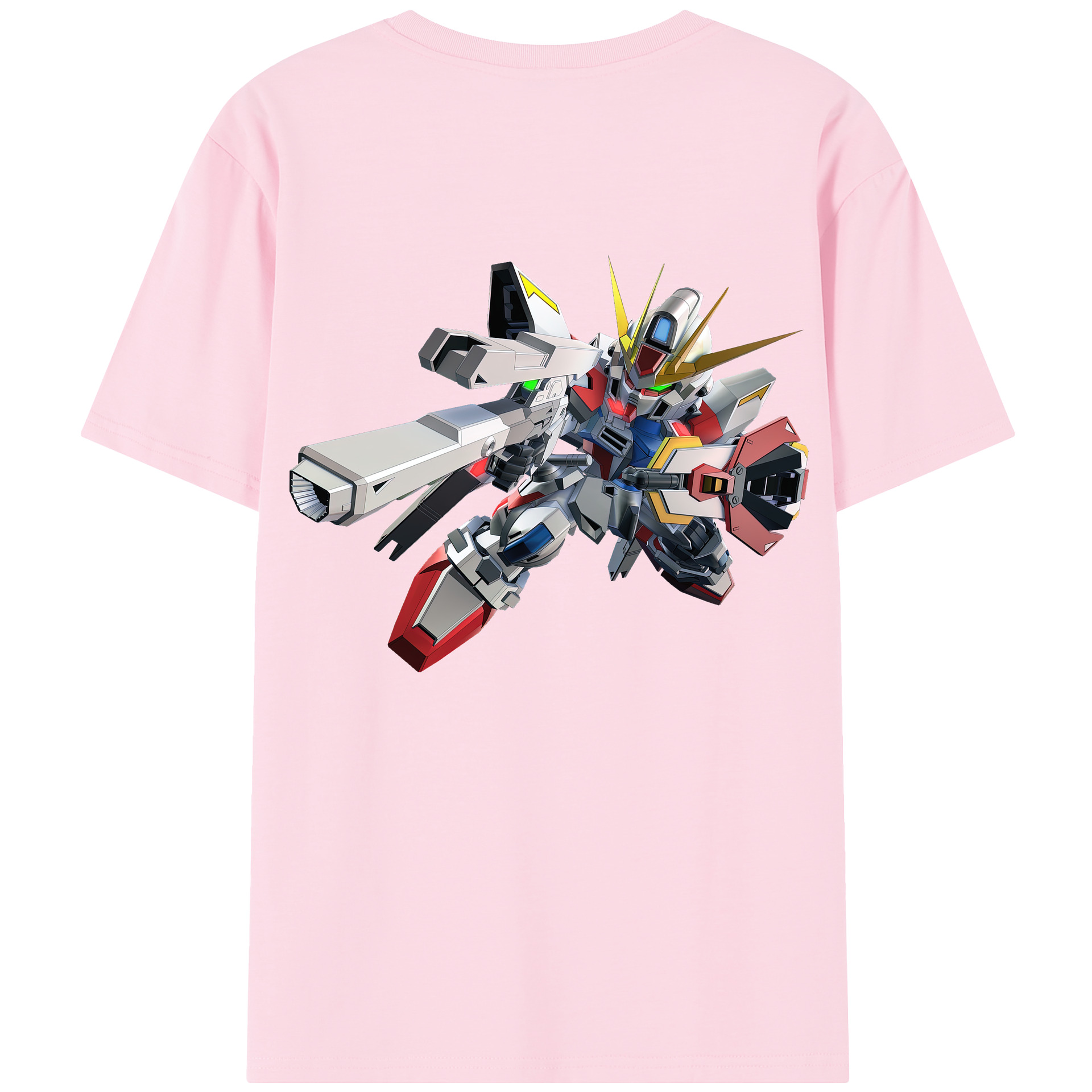 （画像用） 機動戦士ガンダム Mobile Suit Gundam 綿100％半袖Tシャツ（背面プリント）