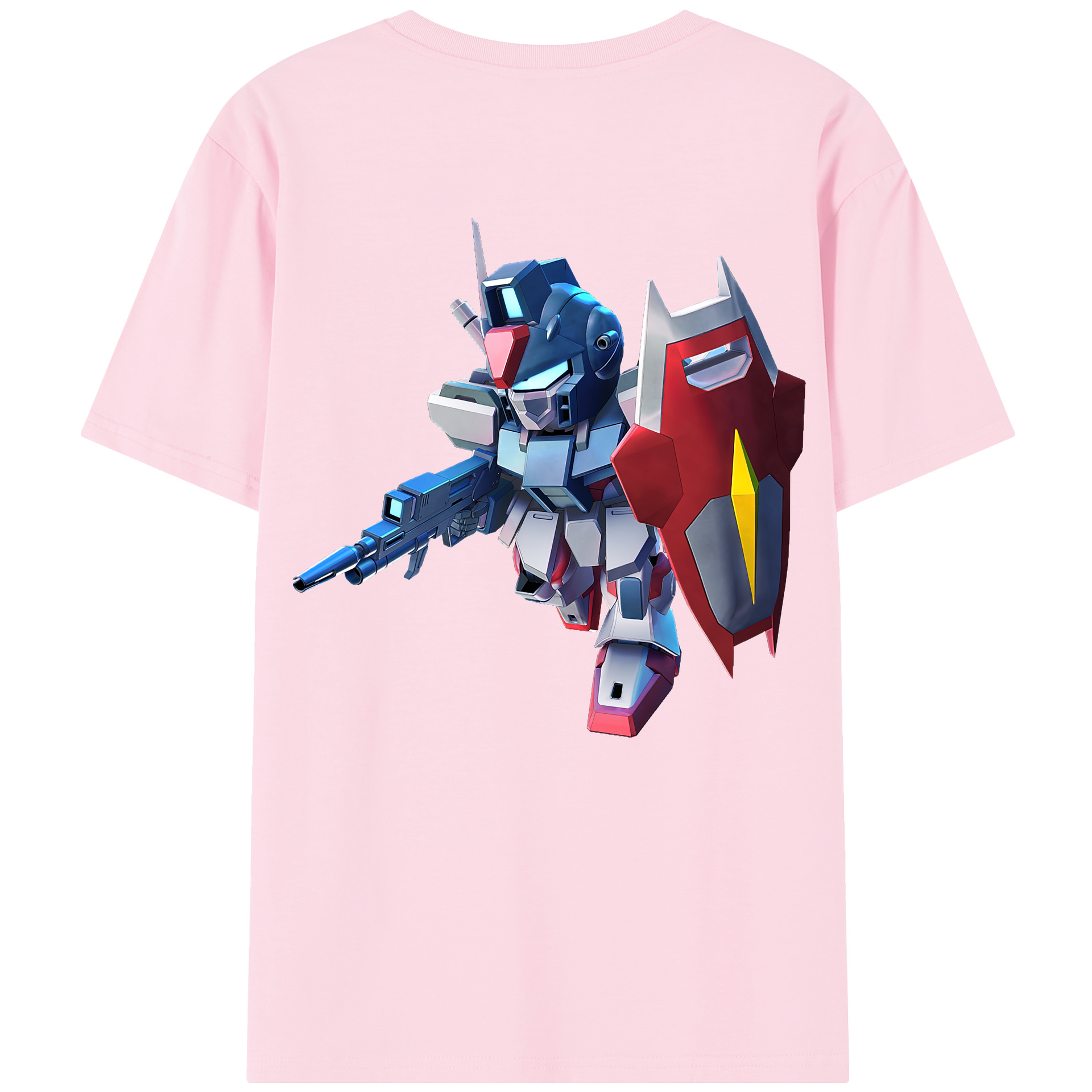 （画像用） 機動戦士ガンダム Mobile Suit Gundam 綿100％半袖Tシャツ（背面プリント）