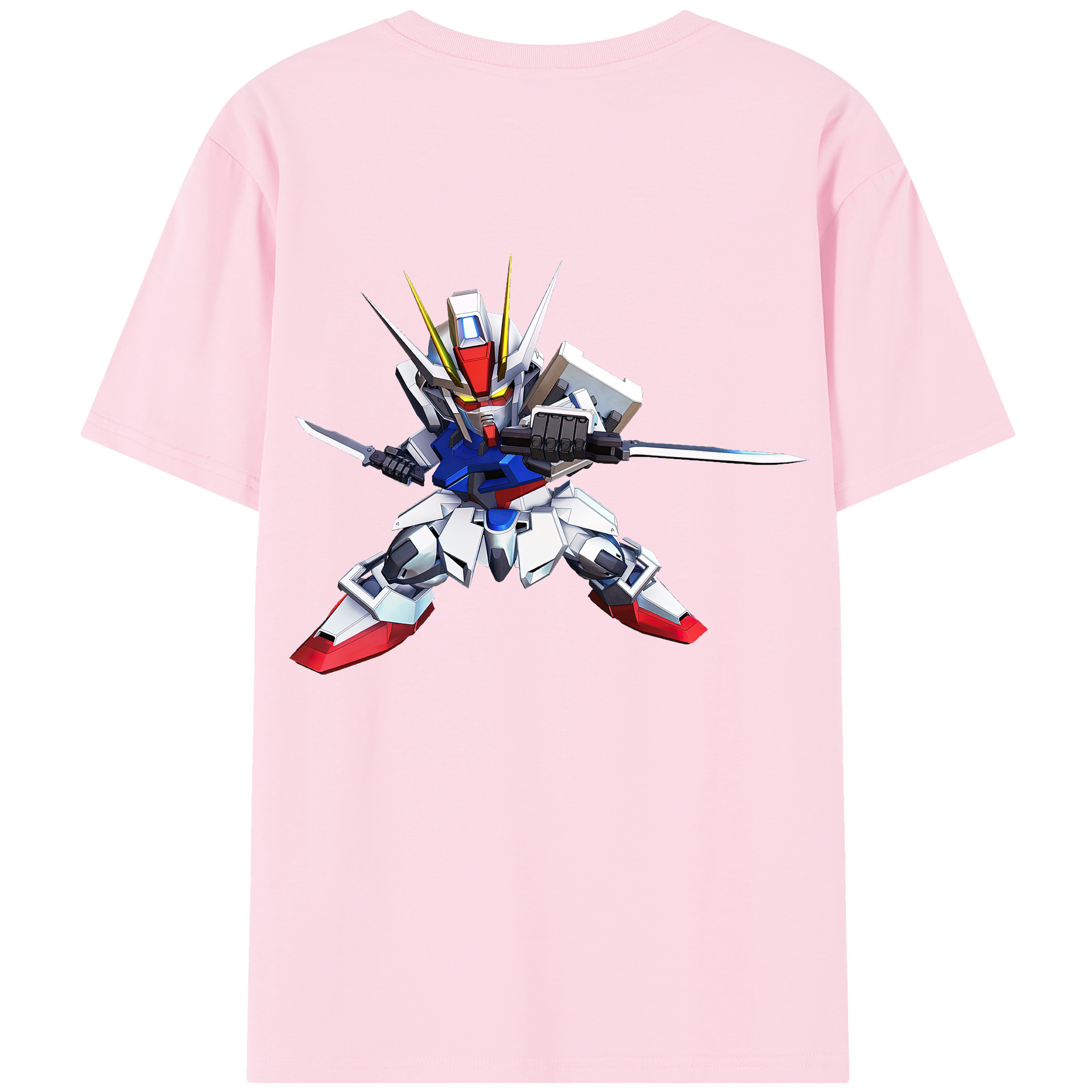 （画像用） 機動戦士ガンダム Mobile Suit Gundam 綿100％半袖Tシャツ（背面プリント）
