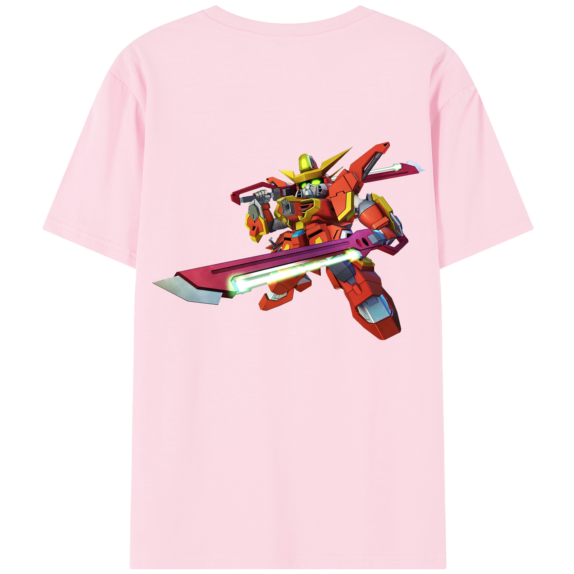 （画像用） 機動戦士ガンダム Mobile Suit Gundam 綿100％半袖Tシャツ（背面プリント）
