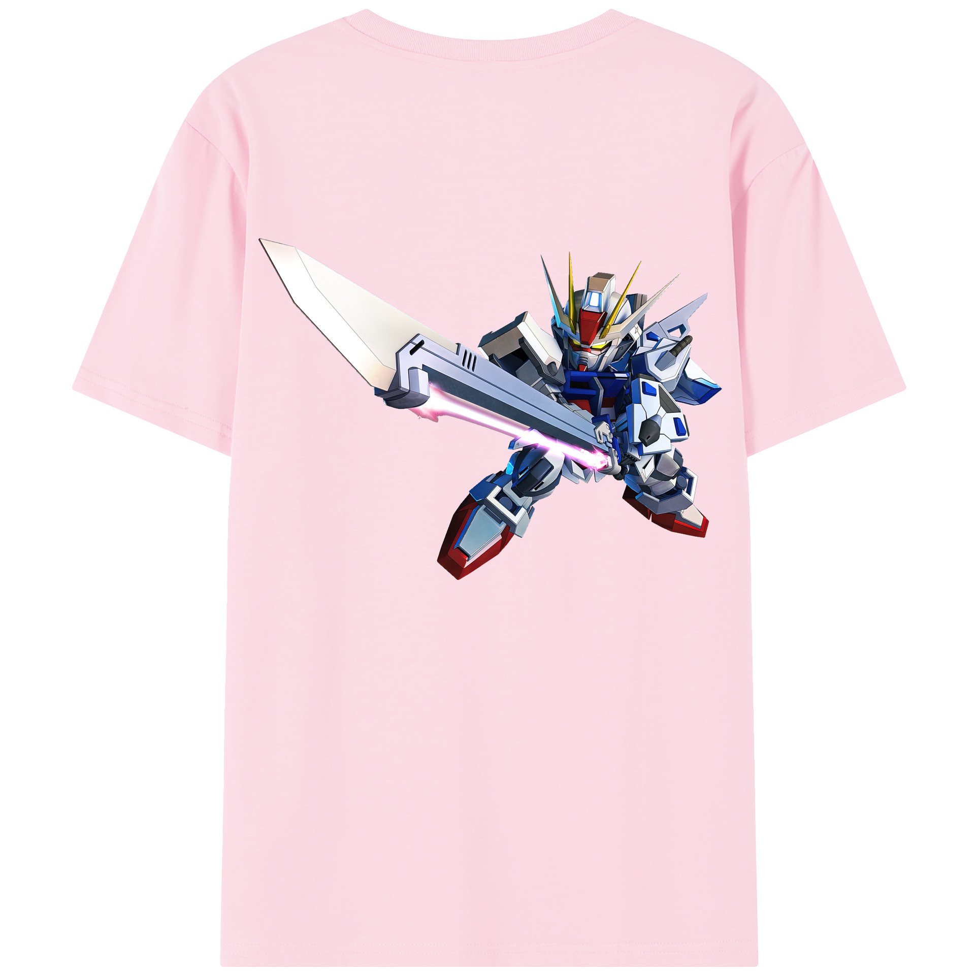 （画像用） 機動戦士ガンダム Mobile Suit Gundam 綿100％半袖Tシャツ（背面プリント）