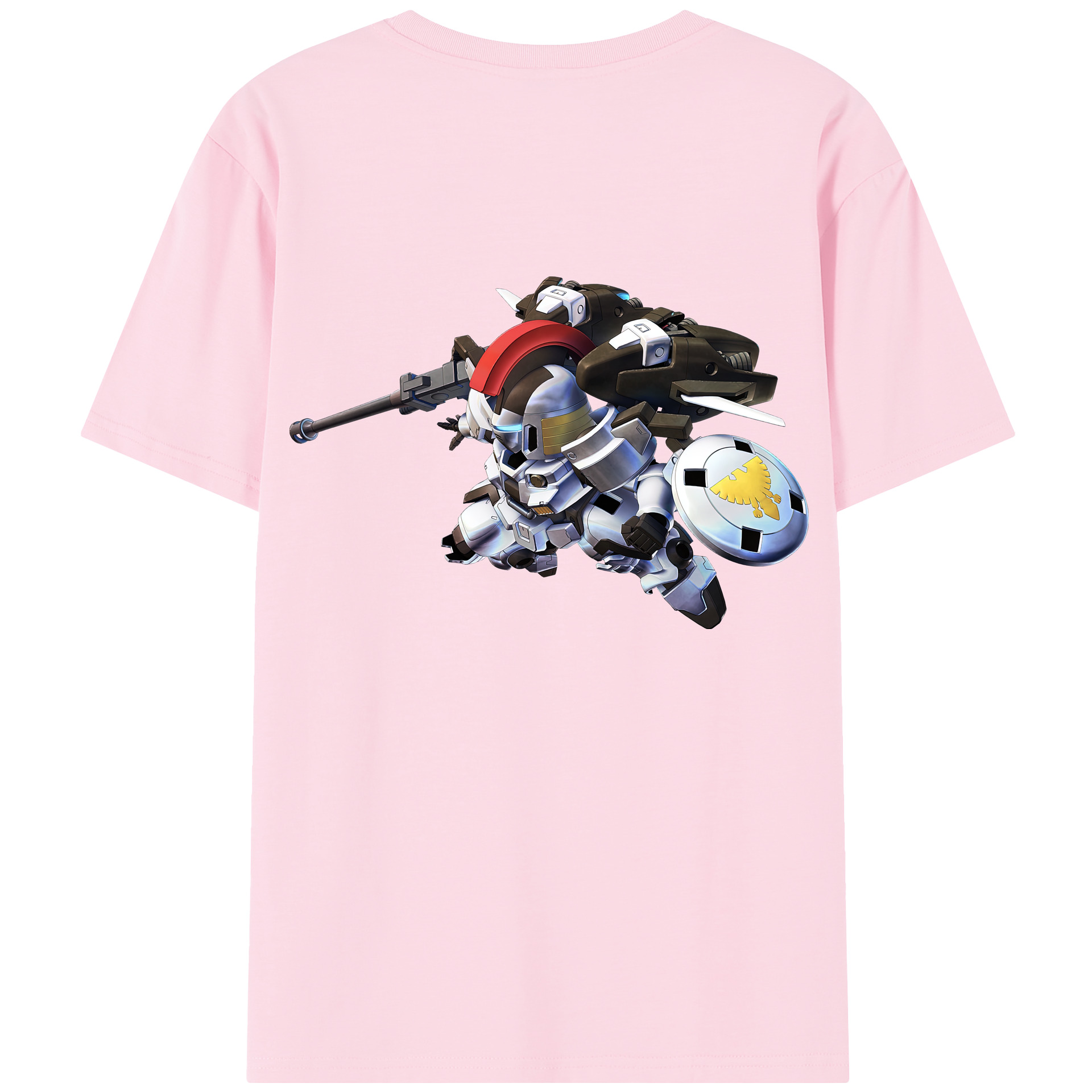 （画像用） 機動戦士ガンダム Mobile Suit Gundam 綿100％半袖Tシャツ（背面プリント）