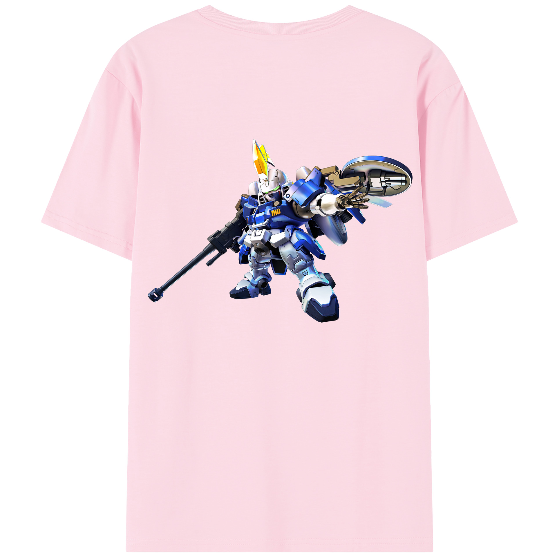 （画像用） 機動戦士ガンダム Mobile Suit Gundam 綿100％半袖Tシャツ（背面プリント）
