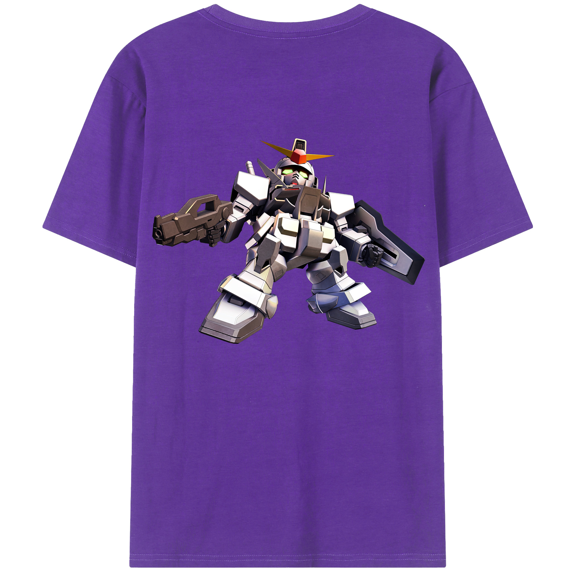 （画像用） 機動戦士ガンダム Mobile Suit Gundam 綿100％半袖Tシャツ（背面プリント）