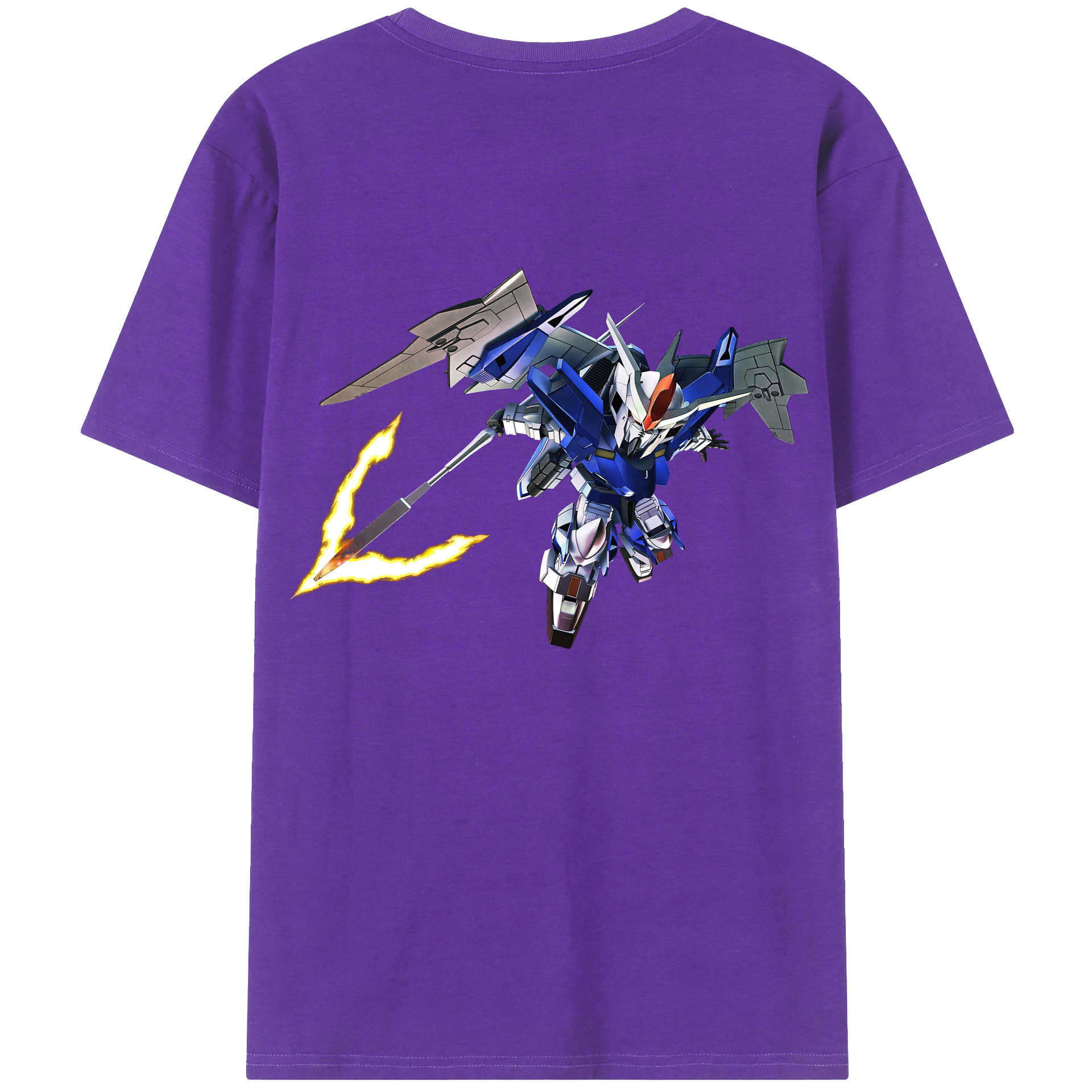 （画像用） 機動戦士ガンダム Mobile Suit Gundam 綿100％半袖Tシャツ（背面プリント）