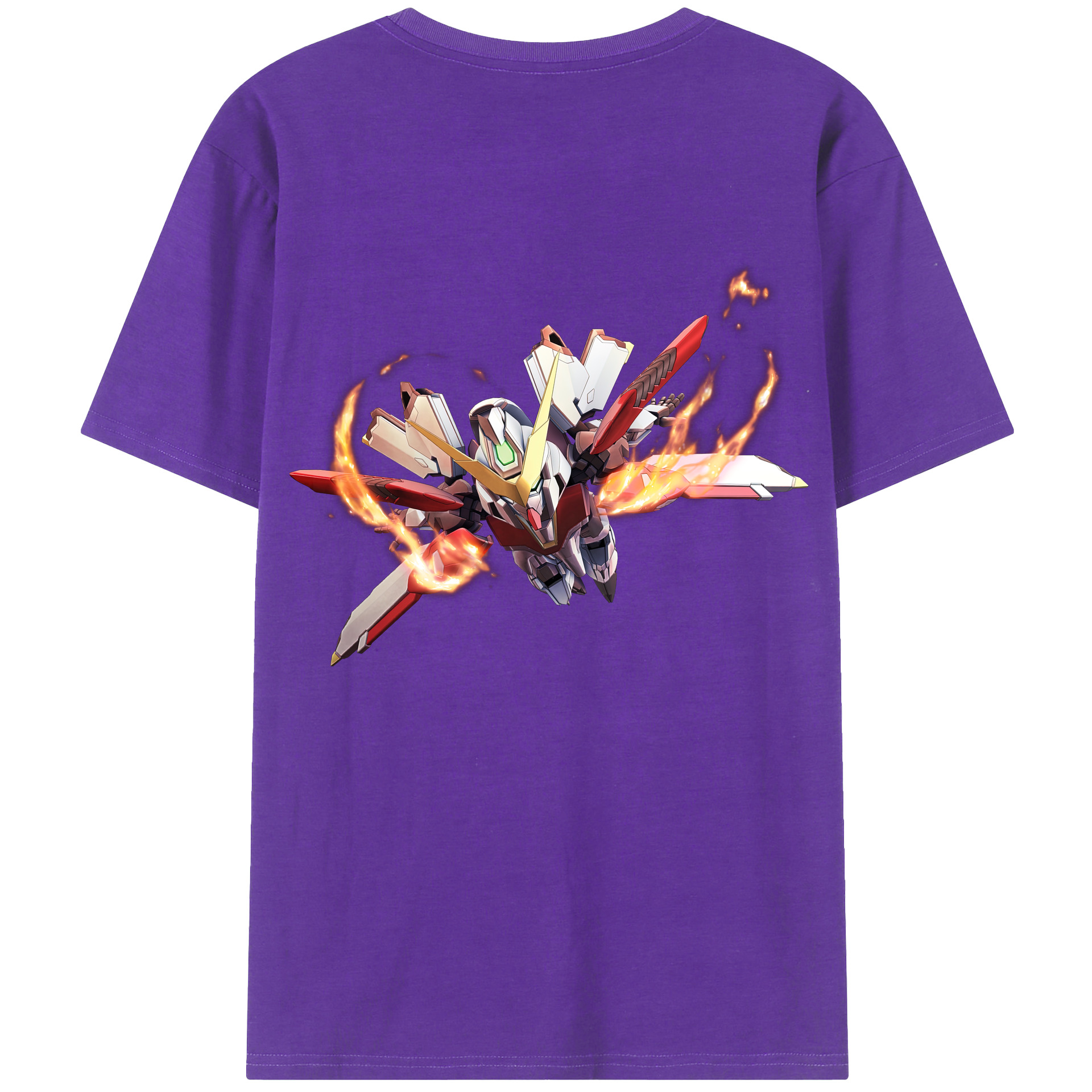 （画像用） 機動戦士ガンダム Mobile Suit Gundam 綿100％半袖Tシャツ（背面プリント）