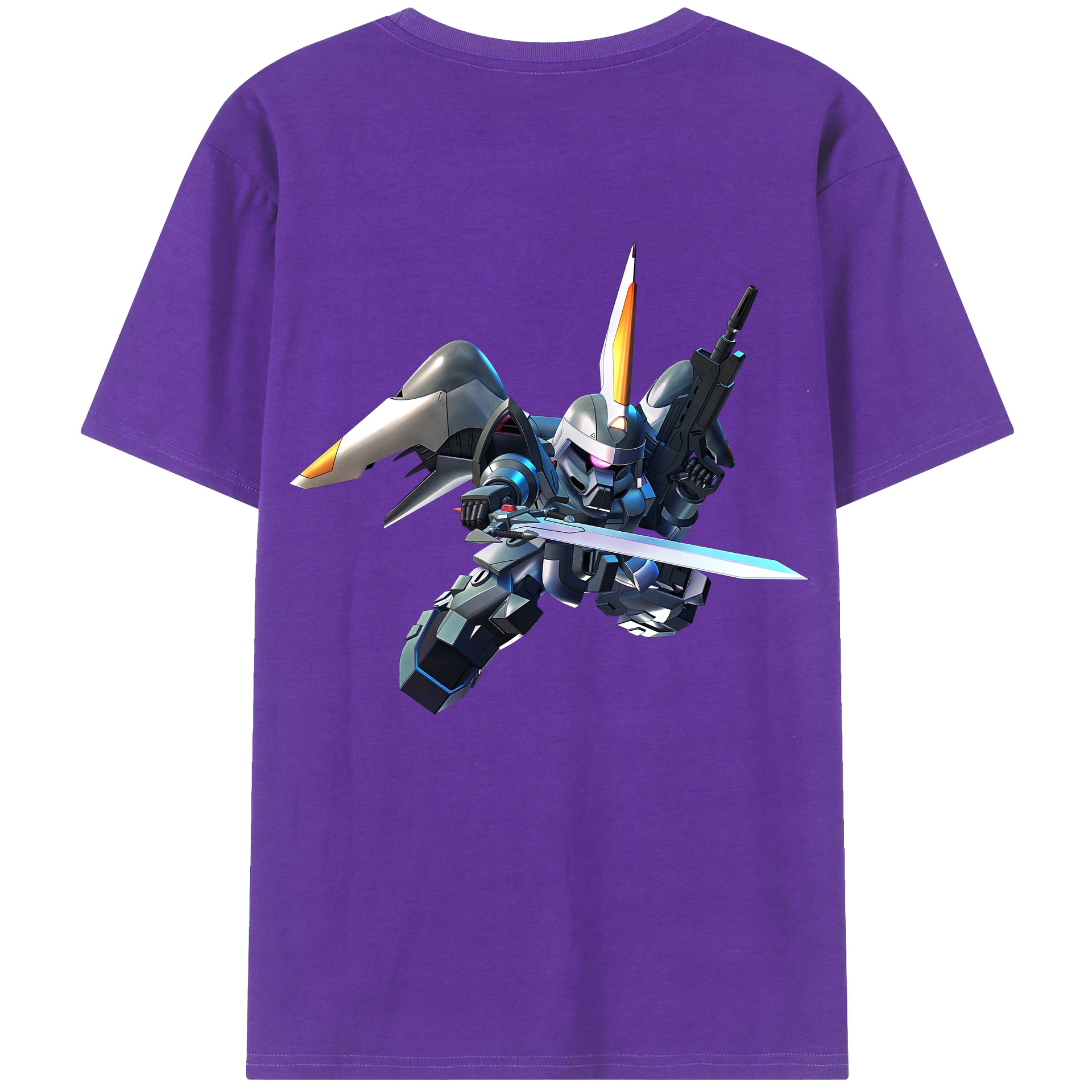 （画像用） 機動戦士ガンダム Mobile Suit Gundam 綿100％半袖Tシャツ（背面プリント）