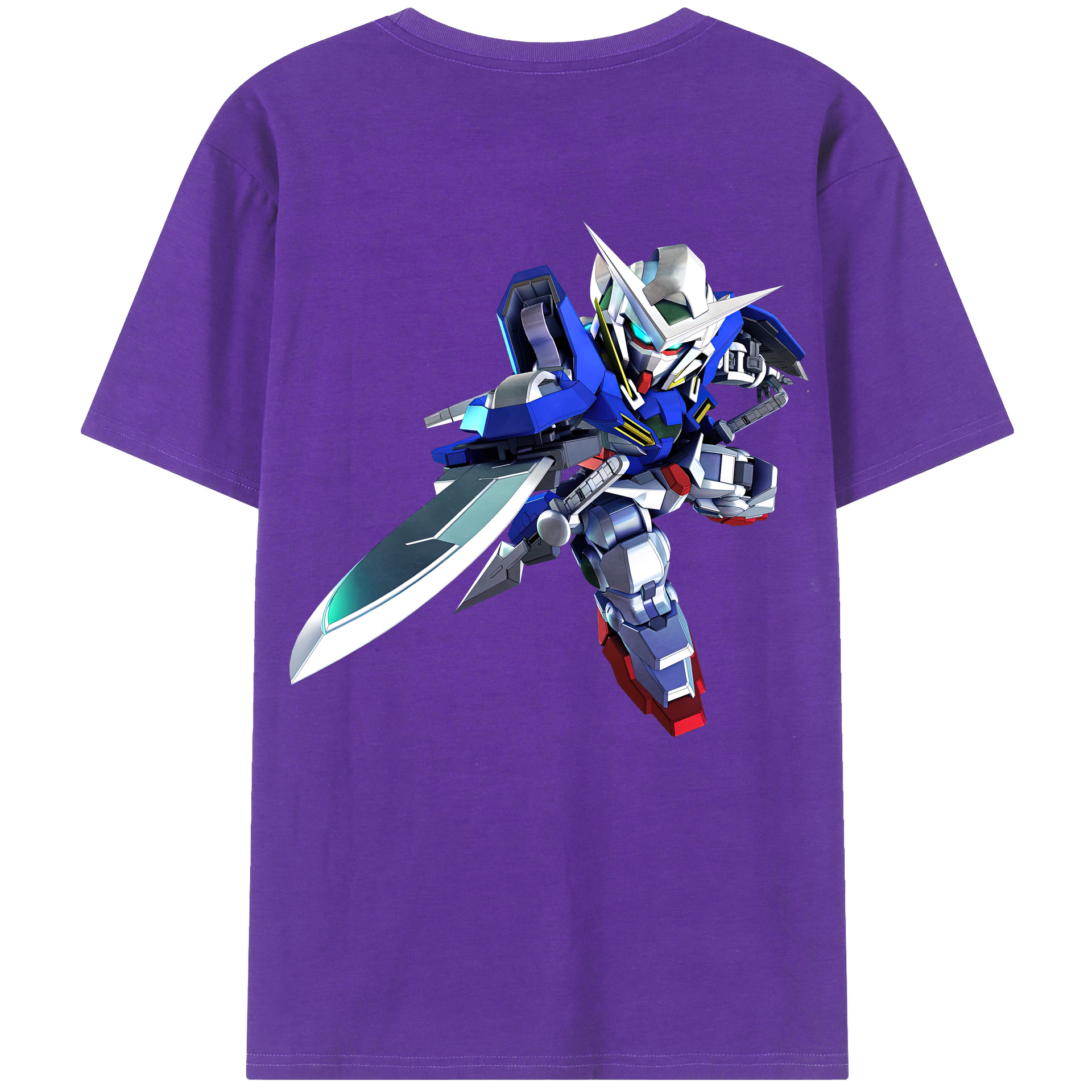 （画像用） 機動戦士ガンダム Mobile Suit Gundam 綿100％半袖Tシャツ（背面プリント）