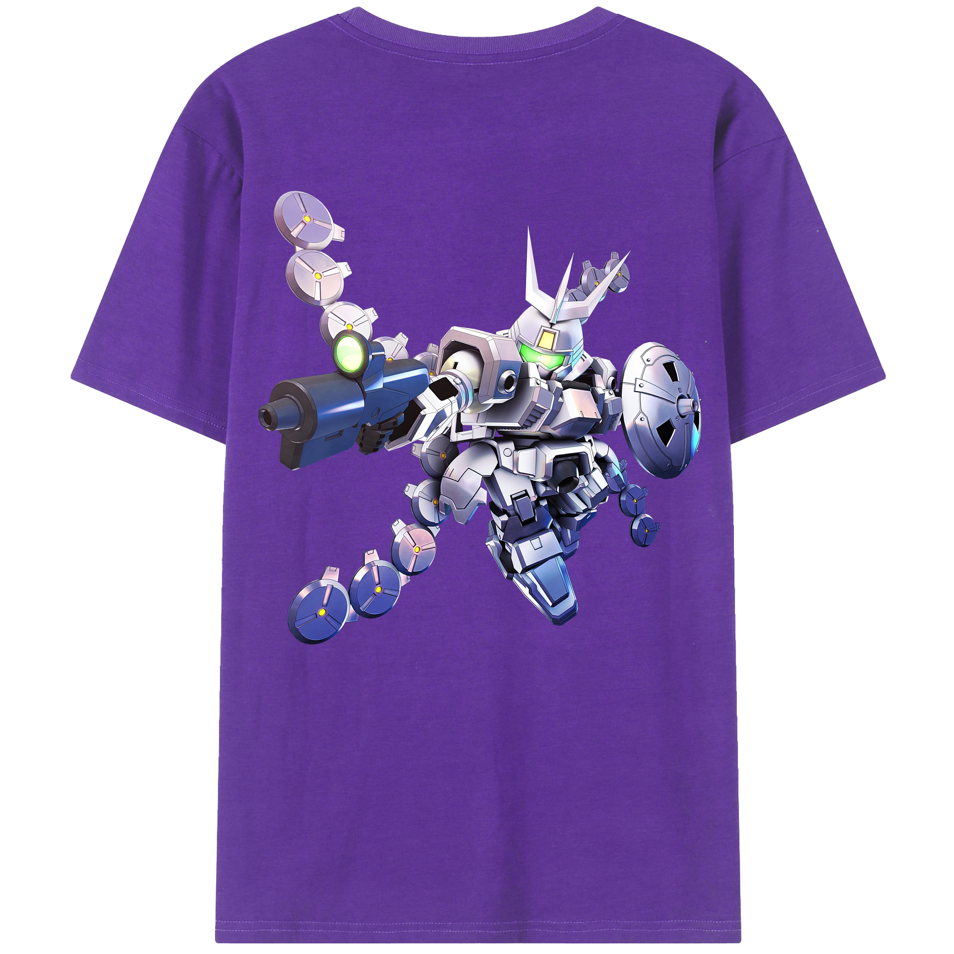 （画像用） 機動戦士ガンダム Mobile Suit Gundam 綿100％半袖Tシャツ（背面プリント）