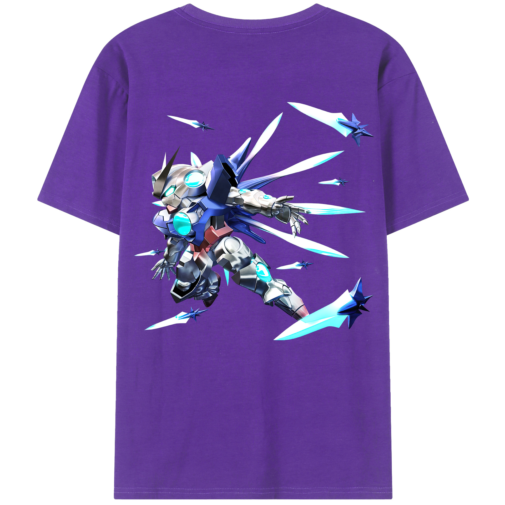 （画像用） 機動戦士ガンダム Mobile Suit Gundam 綿100％半袖Tシャツ（背面プリント）