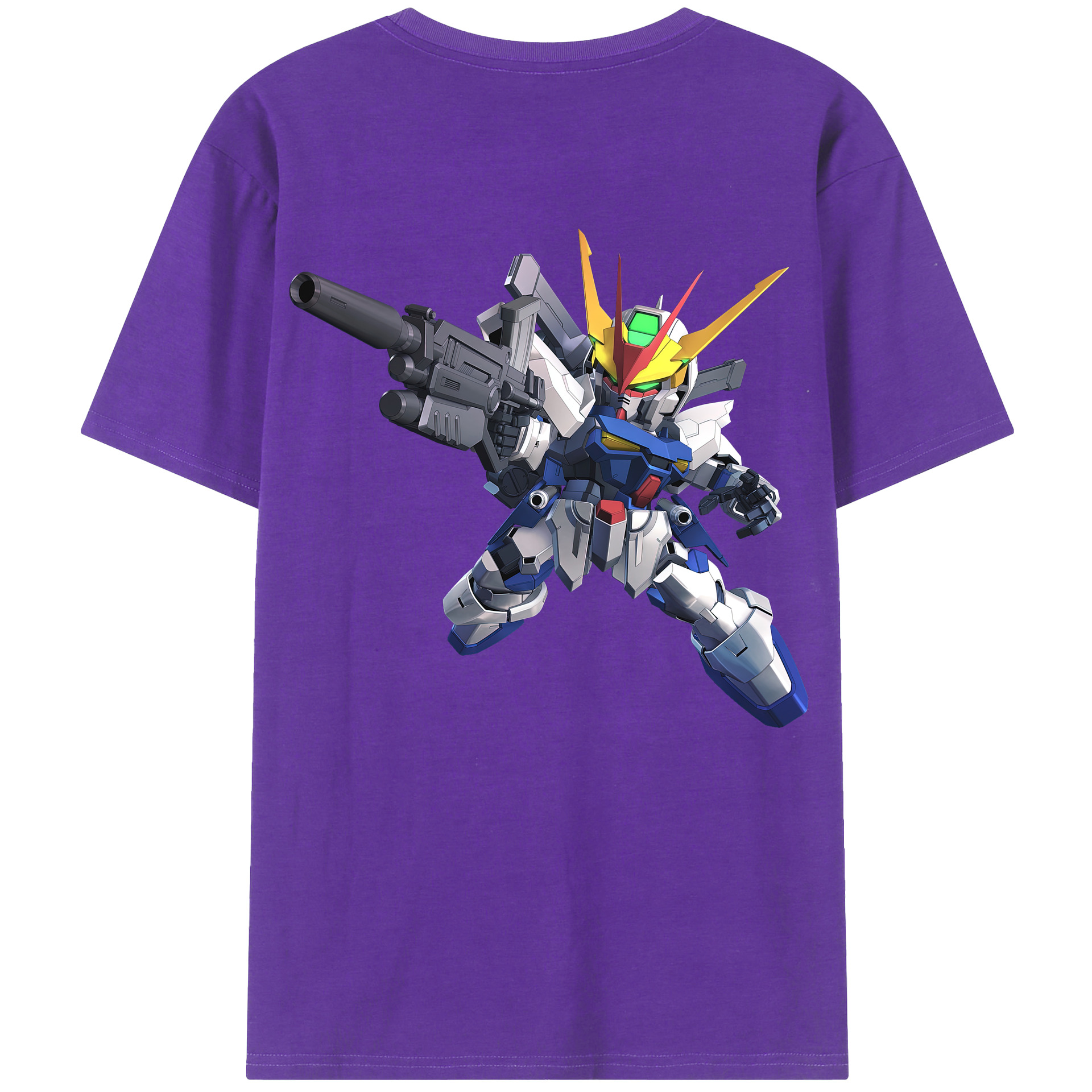 （画像用） 機動戦士ガンダム Mobile Suit Gundam 綿100％半袖Tシャツ（背面プリント）