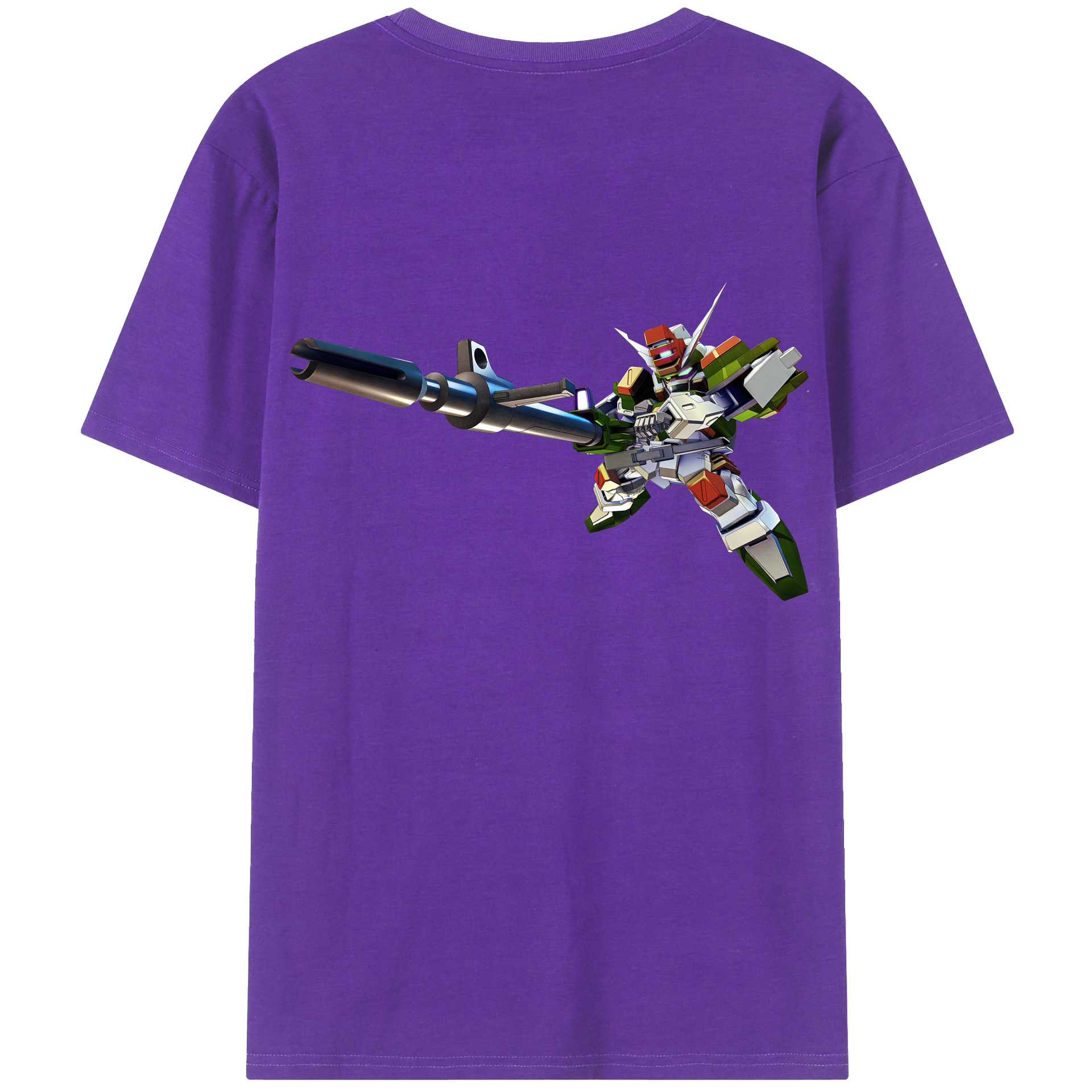 （画像用） 機動戦士ガンダム Mobile Suit Gundam 綿100％半袖Tシャツ（背面プリント）