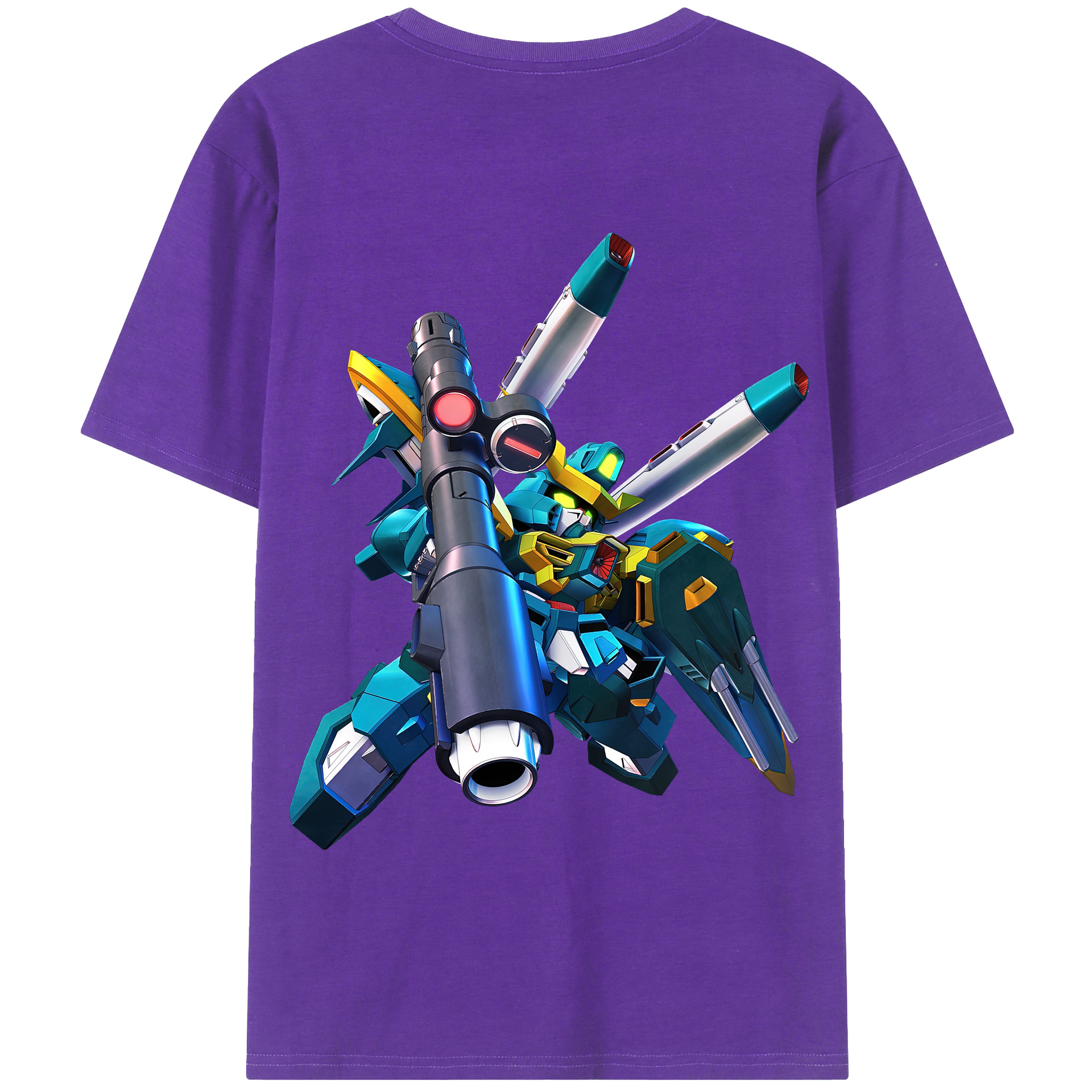 （画像用） 機動戦士ガンダム Mobile Suit Gundam 綿100％半袖Tシャツ（背面プリント）