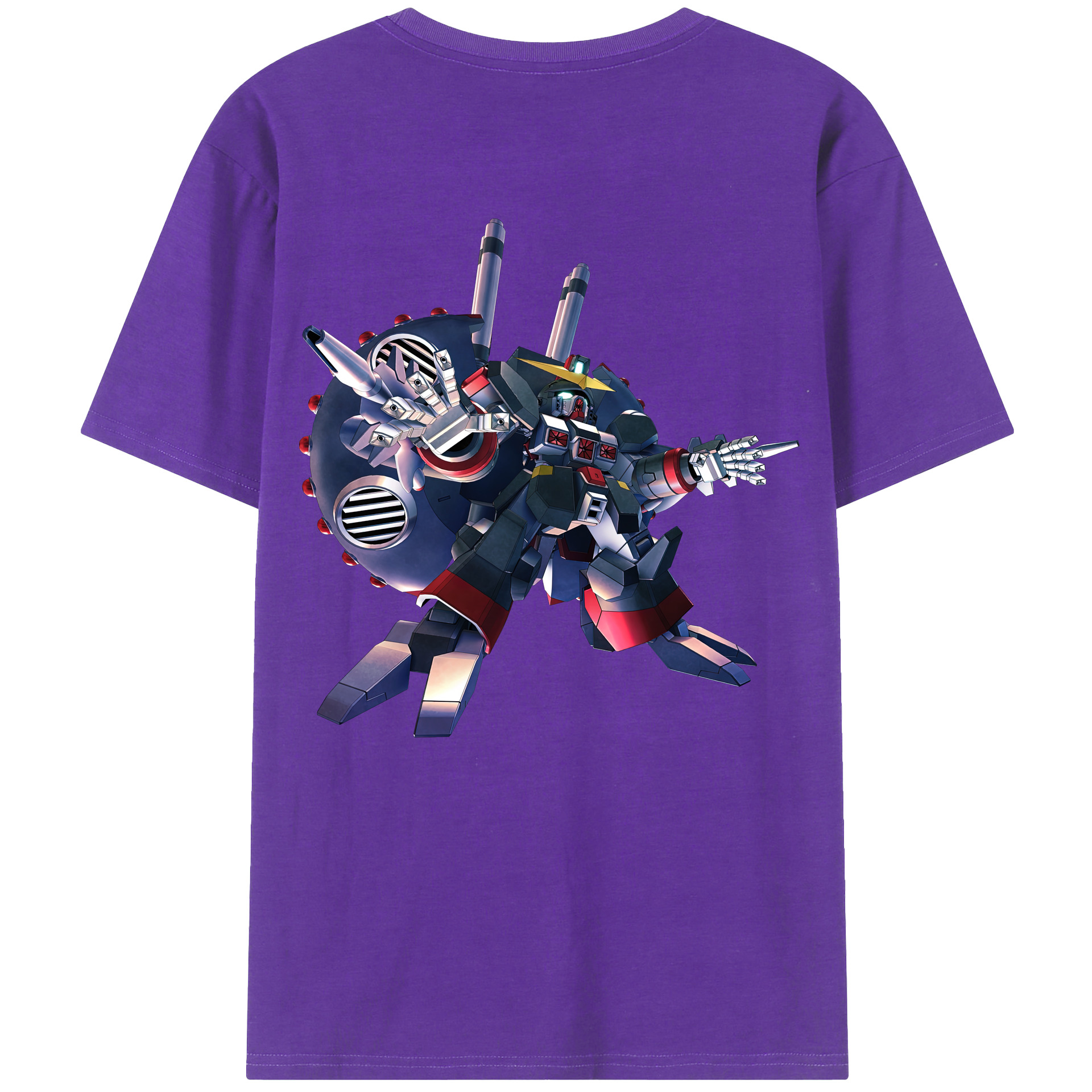 （画像用） 機動戦士ガンダム Mobile Suit Gundam 綿100％半袖Tシャツ（背面プリント）