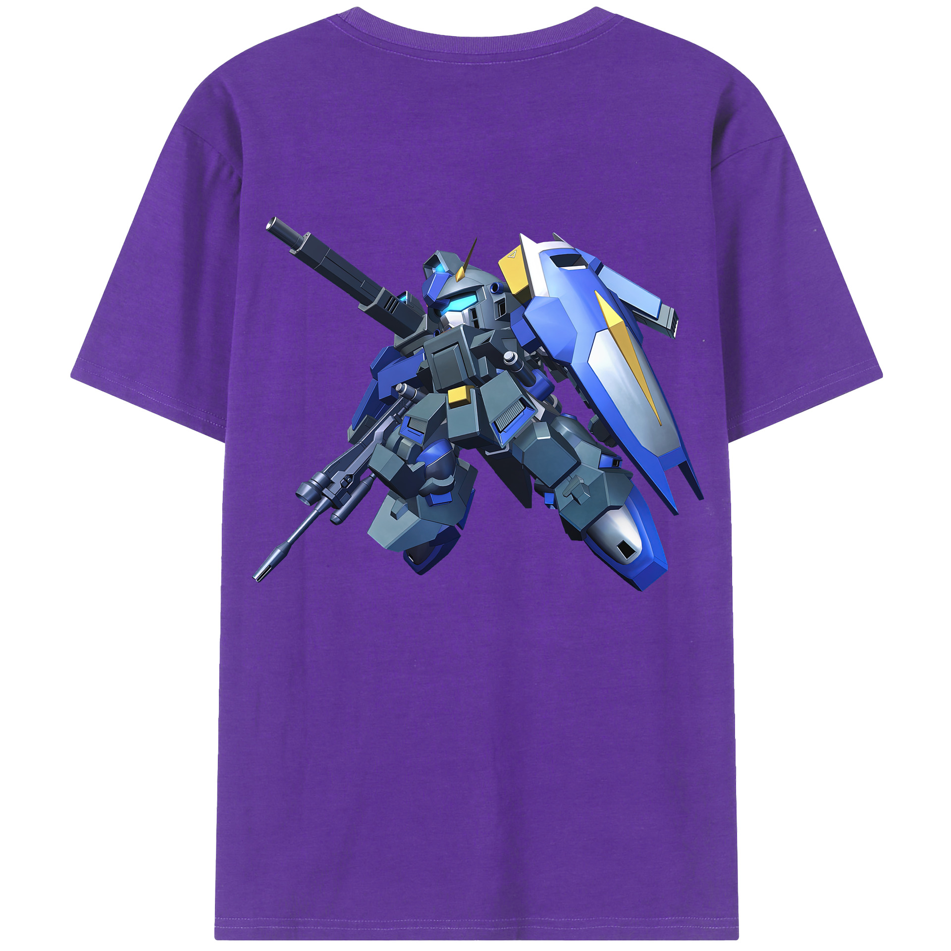 （画像用） 機動戦士ガンダム Mobile Suit Gundam 綿100％半袖Tシャツ（背面プリント）