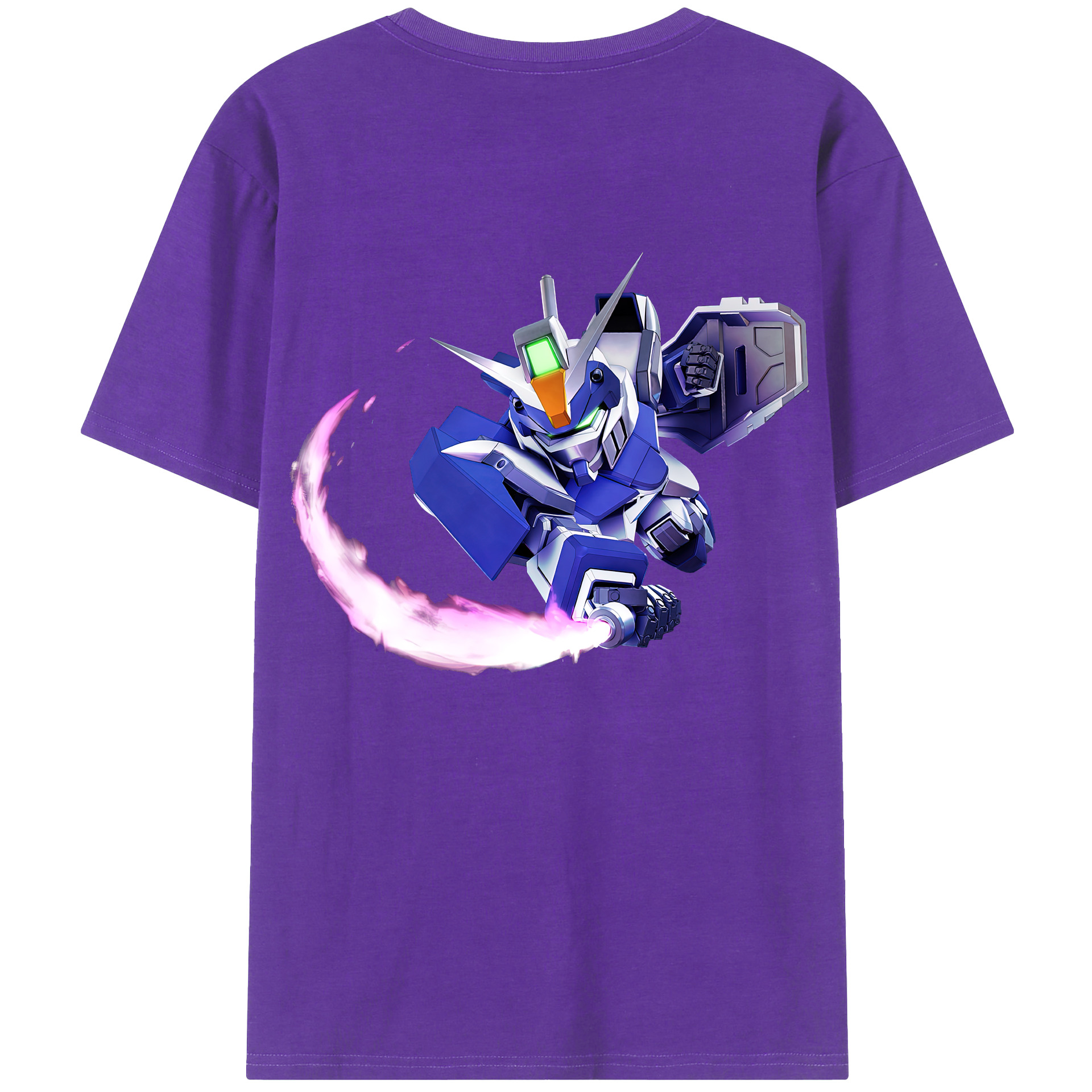 （画像用） 機動戦士ガンダム Mobile Suit Gundam 綿100％半袖Tシャツ（背面プリント）