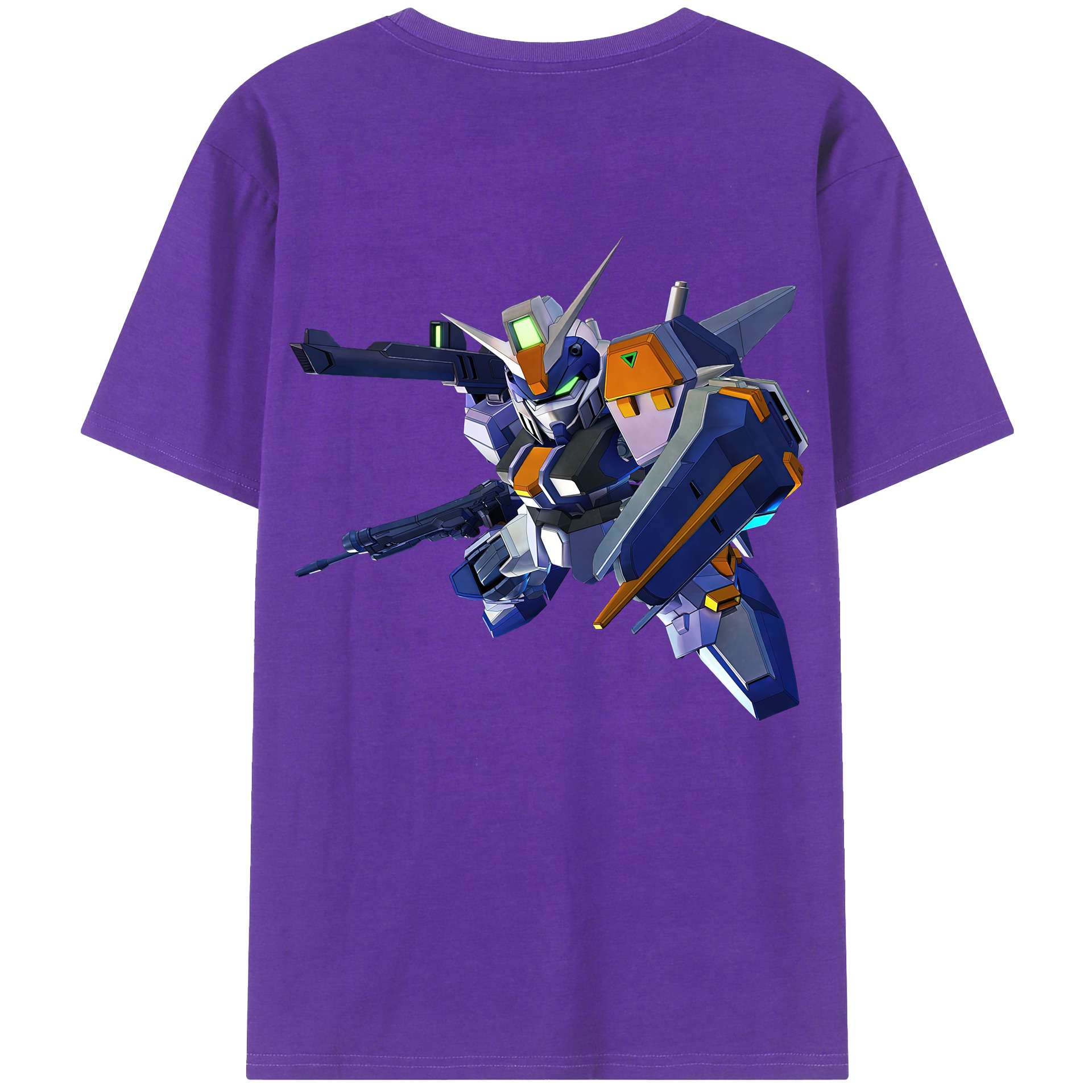 （画像用） 機動戦士ガンダム Mobile Suit Gundam 綿100％半袖Tシャツ（背面プリント）