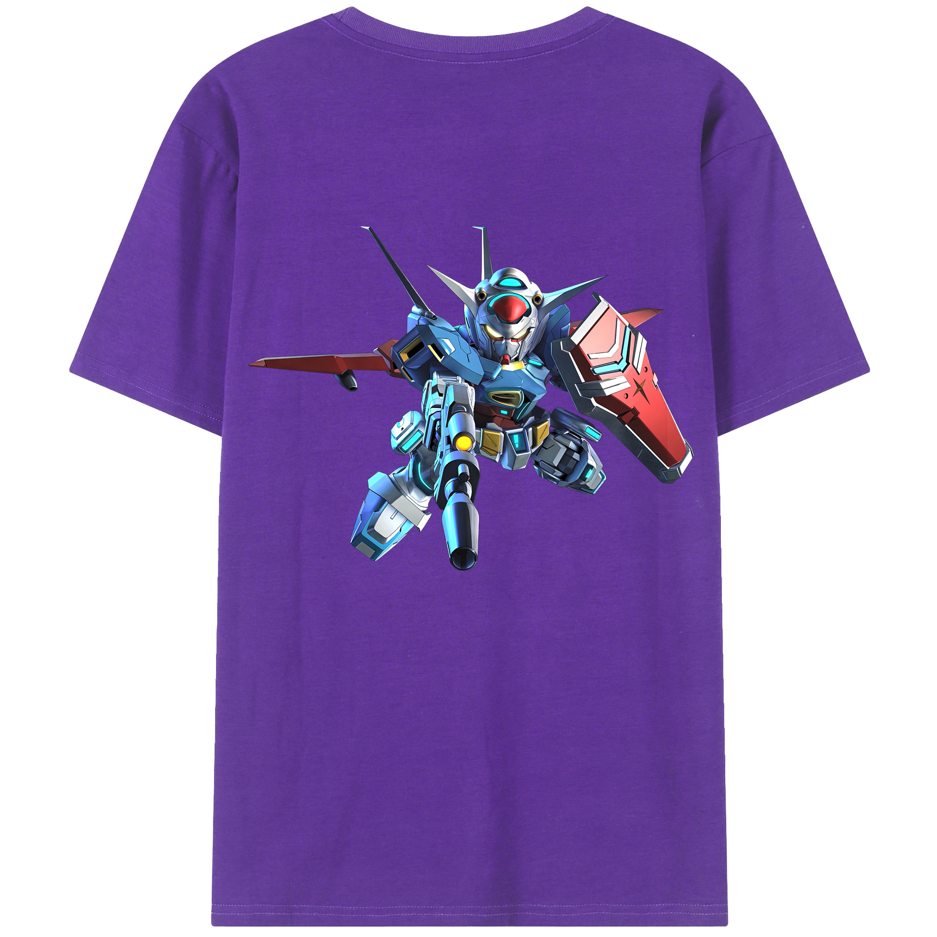 （画像用） 機動戦士ガンダム Mobile Suit Gundam 綿100％半袖Tシャツ（背面プリント）