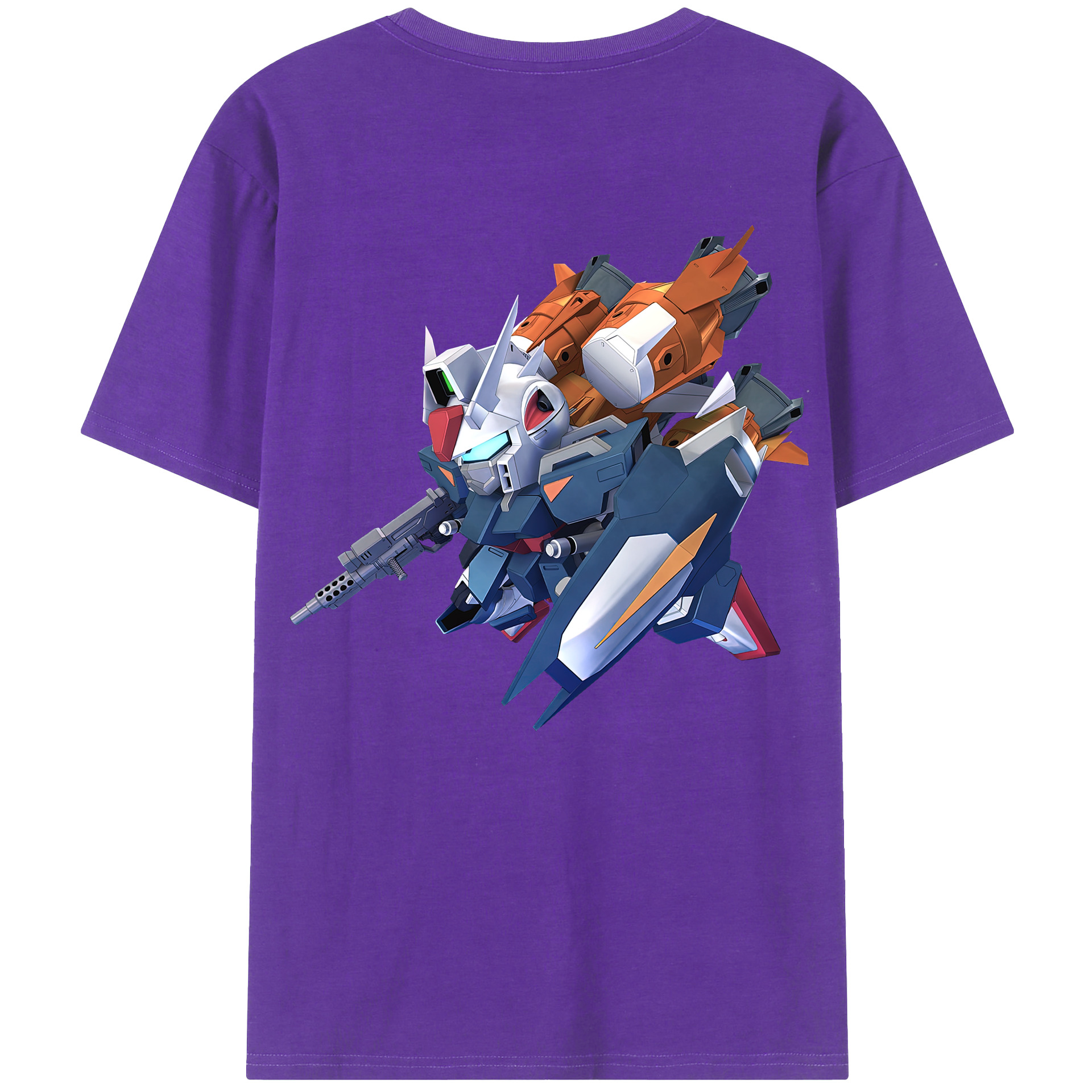 （画像用） 機動戦士ガンダム Mobile Suit Gundam 綿100％半袖Tシャツ（背面プリント）