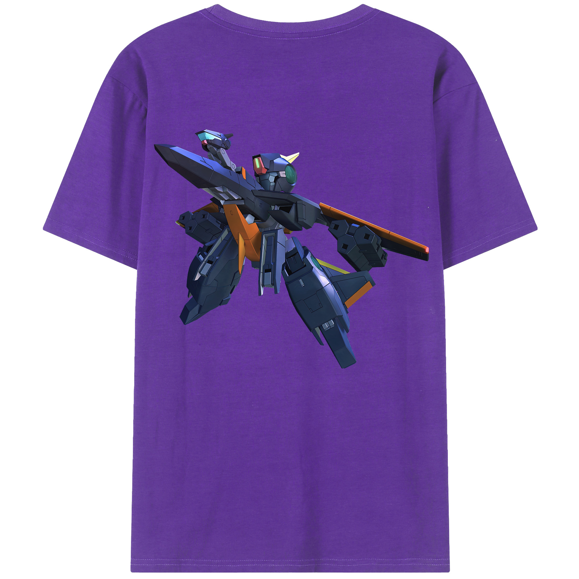 （画像用） 機動戦士ガンダム Mobile Suit Gundam 綿100％半袖Tシャツ（背面プリント）