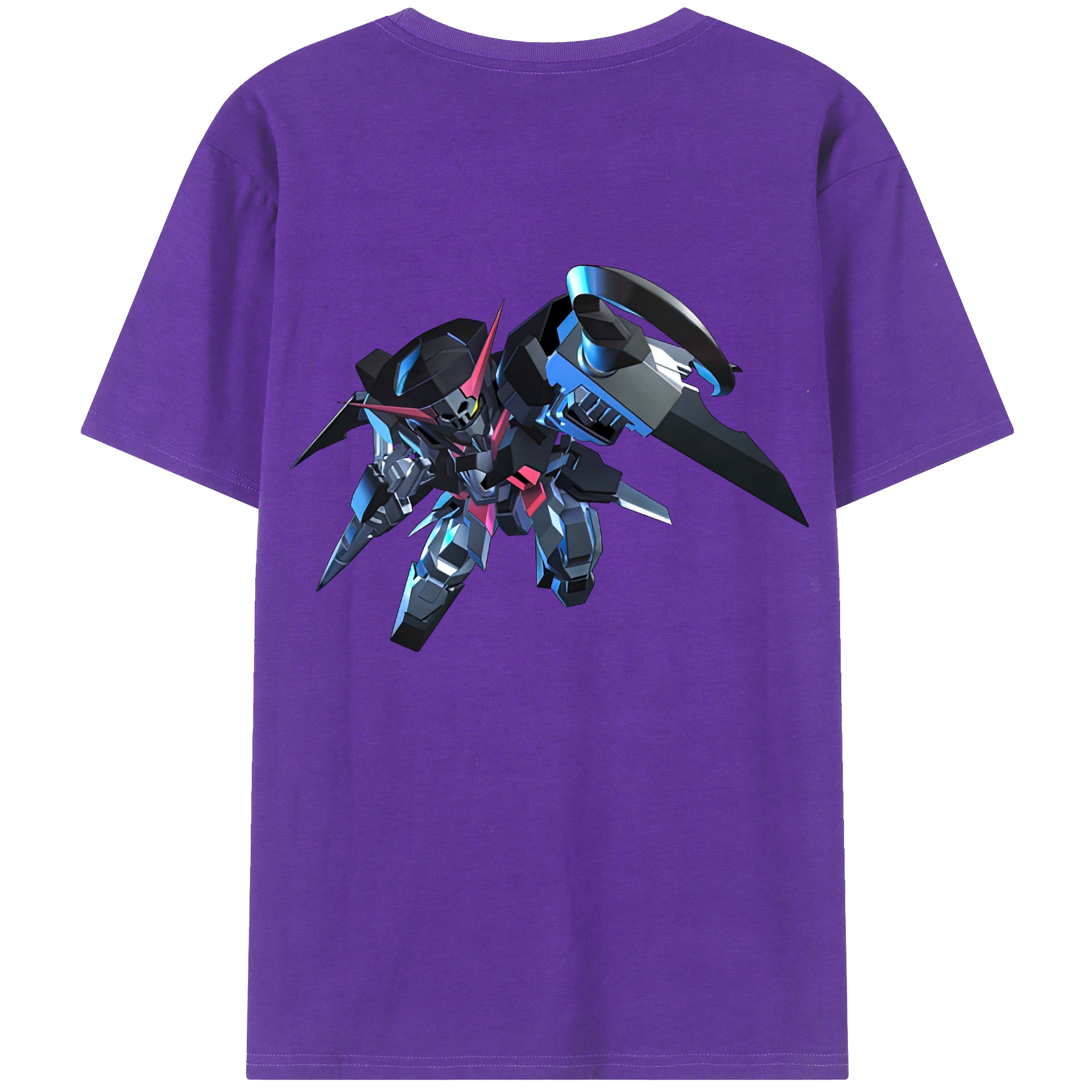 （画像用） 機動戦士ガンダム Mobile Suit Gundam 綿100％半袖Tシャツ（背面プリント）