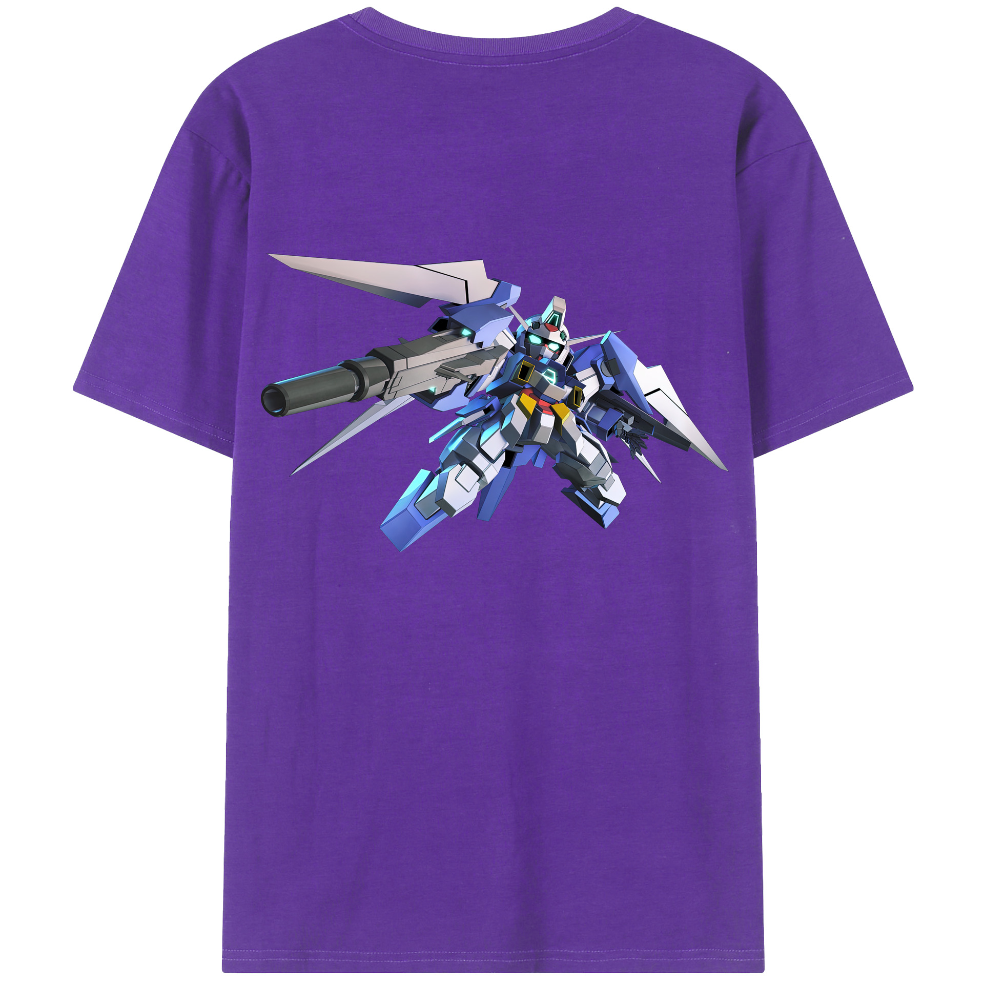 （画像用） 機動戦士ガンダム Mobile Suit Gundam 綿100％半袖Tシャツ（背面プリント）