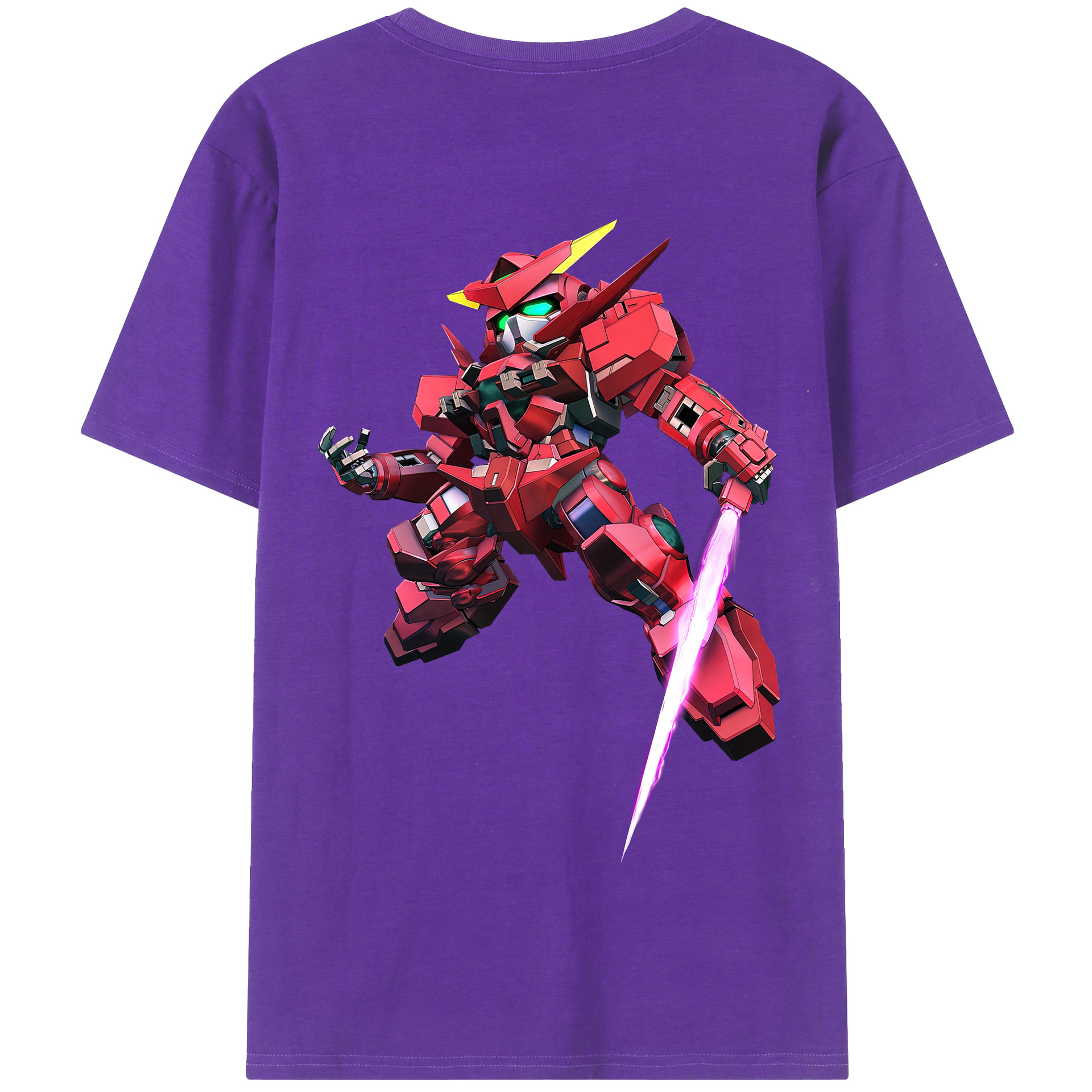 （画像用） 機動戦士ガンダム Mobile Suit Gundam 綿100％半袖Tシャツ（背面プリント）