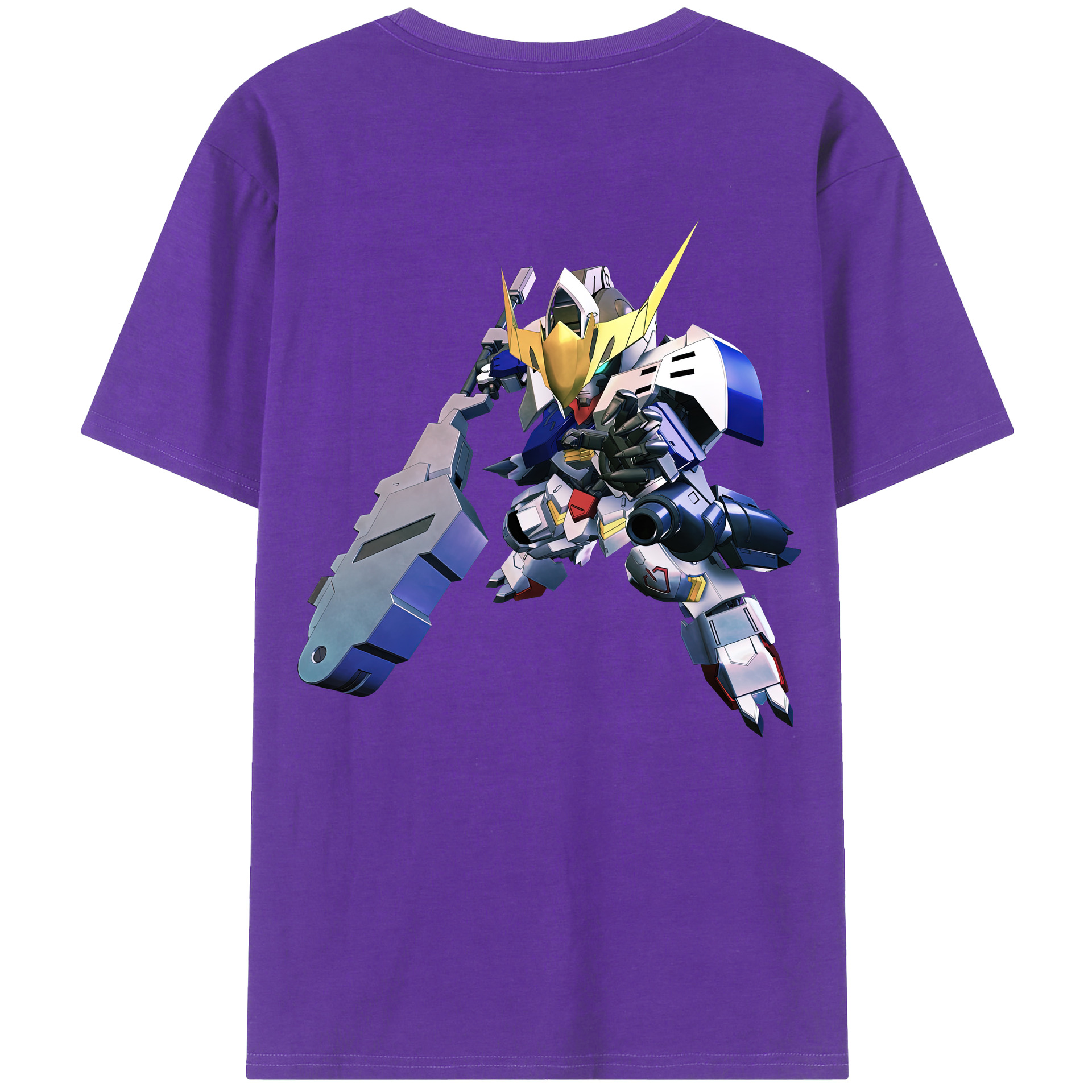 （画像用） 機動戦士ガンダム Mobile Suit Gundam 綿100％半袖Tシャツ（背面プリント）