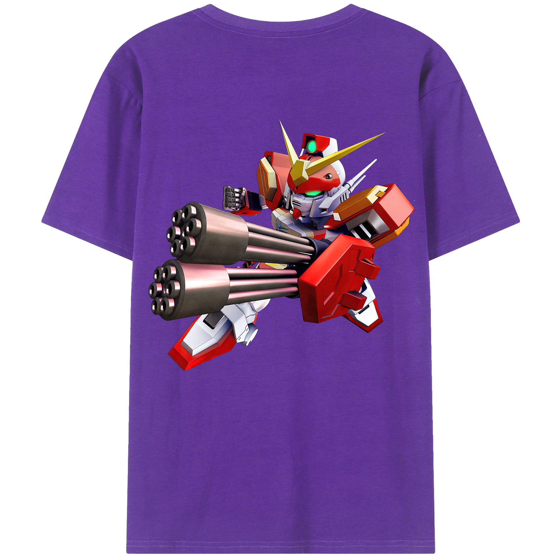 （画像用） 機動戦士ガンダム Mobile Suit Gundam 綿100％半袖Tシャツ（背面プリント）