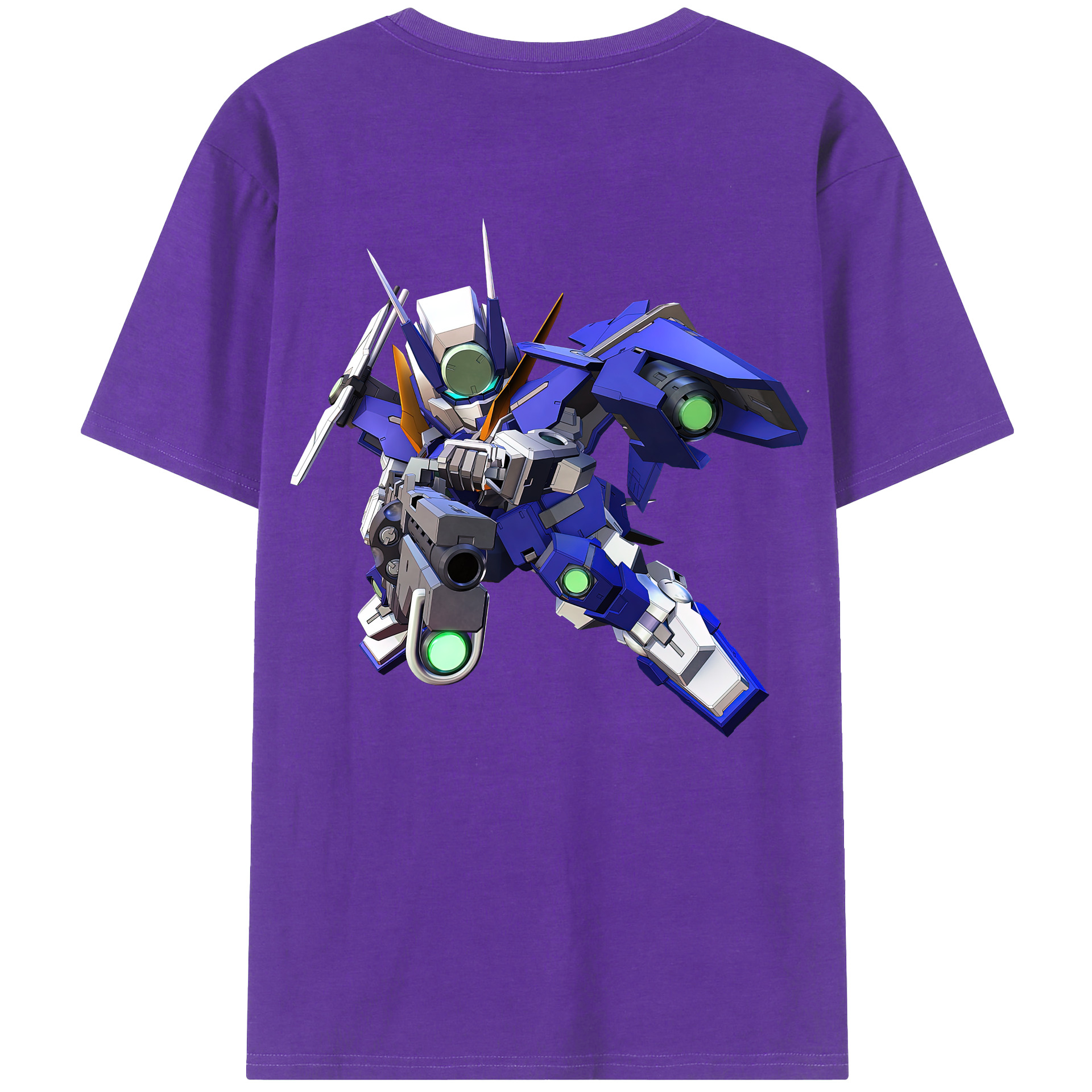 （画像用） 機動戦士ガンダム Mobile Suit Gundam 綿100％半袖Tシャツ（背面プリント）