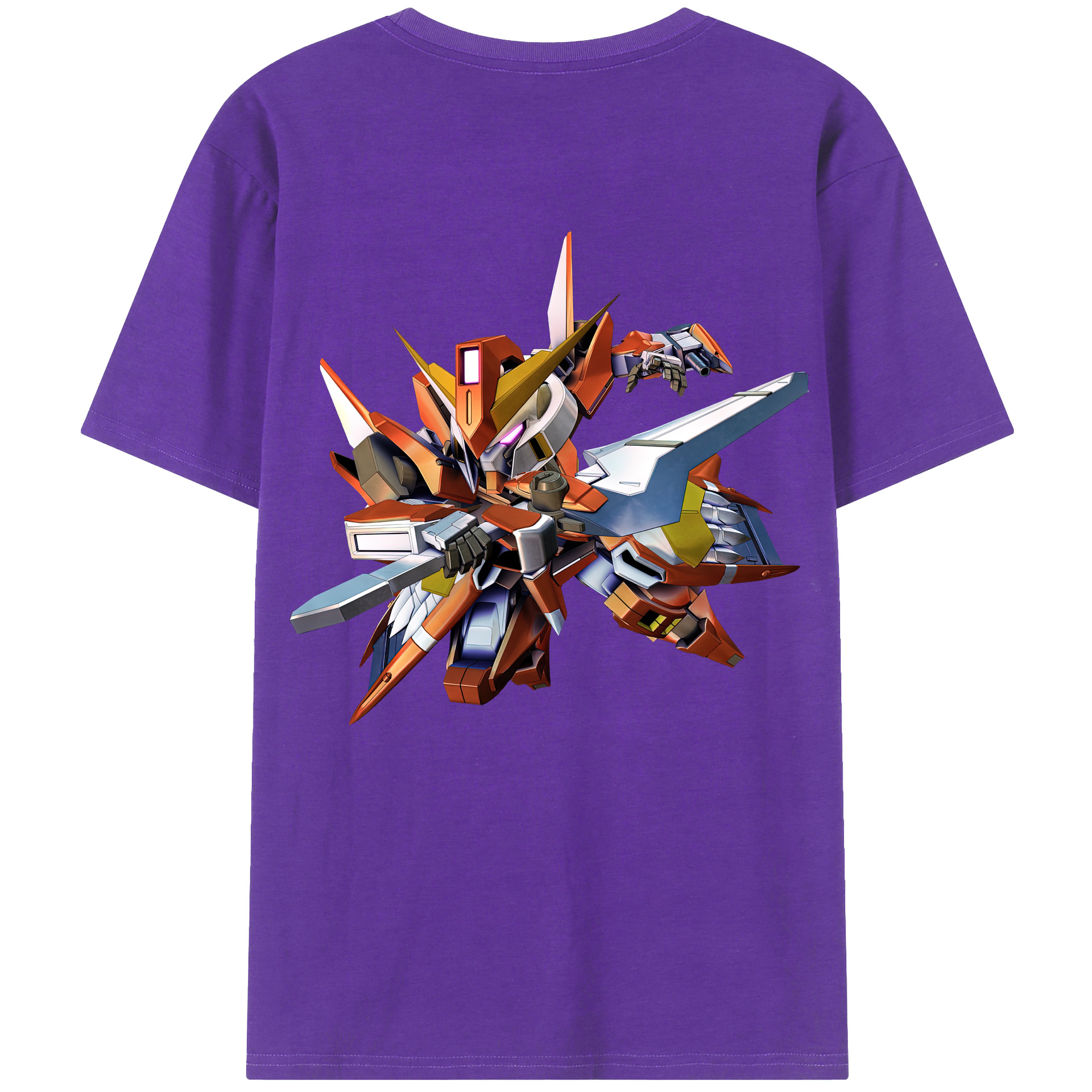 （画像用） 機動戦士ガンダム Mobile Suit Gundam 綿100％半袖Tシャツ（背面プリント）
