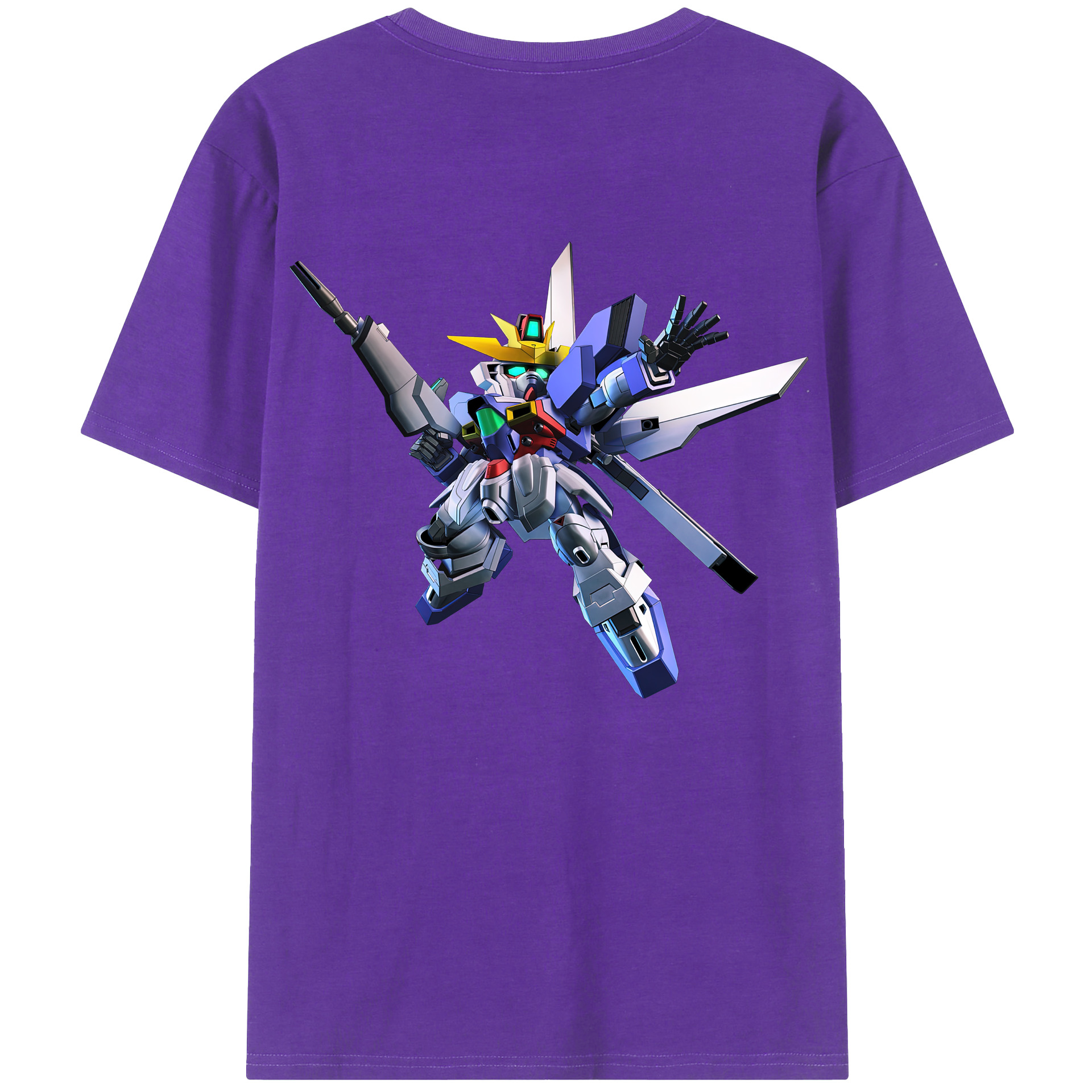 （画像用） 機動戦士ガンダム Mobile Suit Gundam 綿100％半袖Tシャツ（背面プリント）