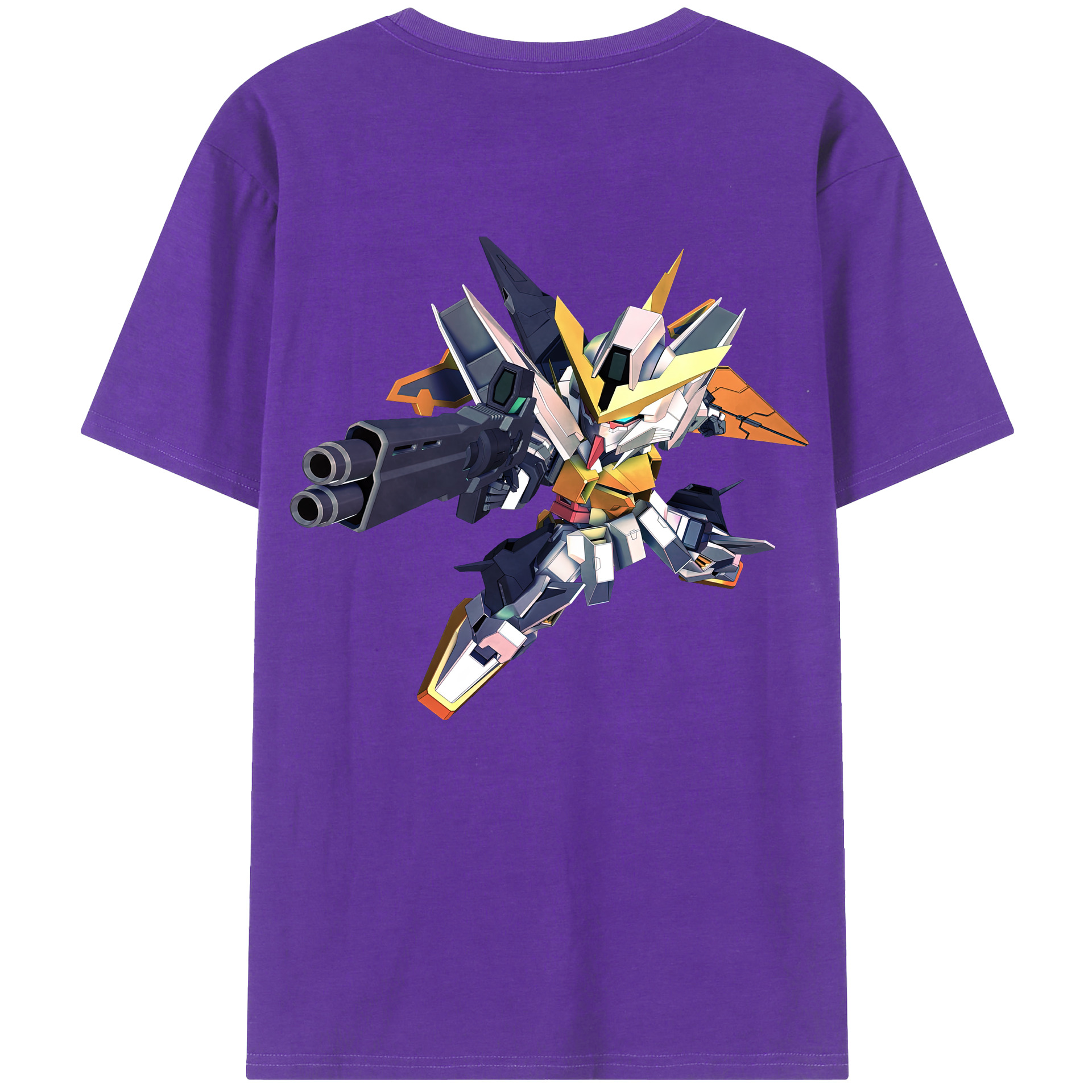 （画像用） 機動戦士ガンダム Mobile Suit Gundam 綿100％半袖Tシャツ（背面プリント）