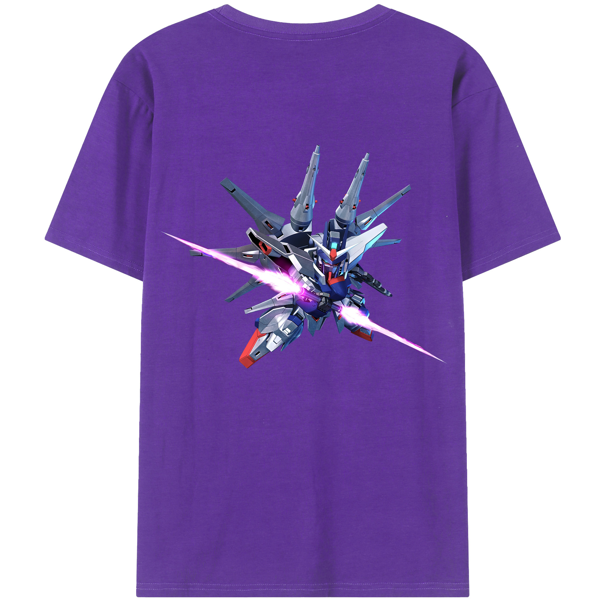 （画像用） 機動戦士ガンダム Mobile Suit Gundam 綿100％半袖Tシャツ（背面プリント）
