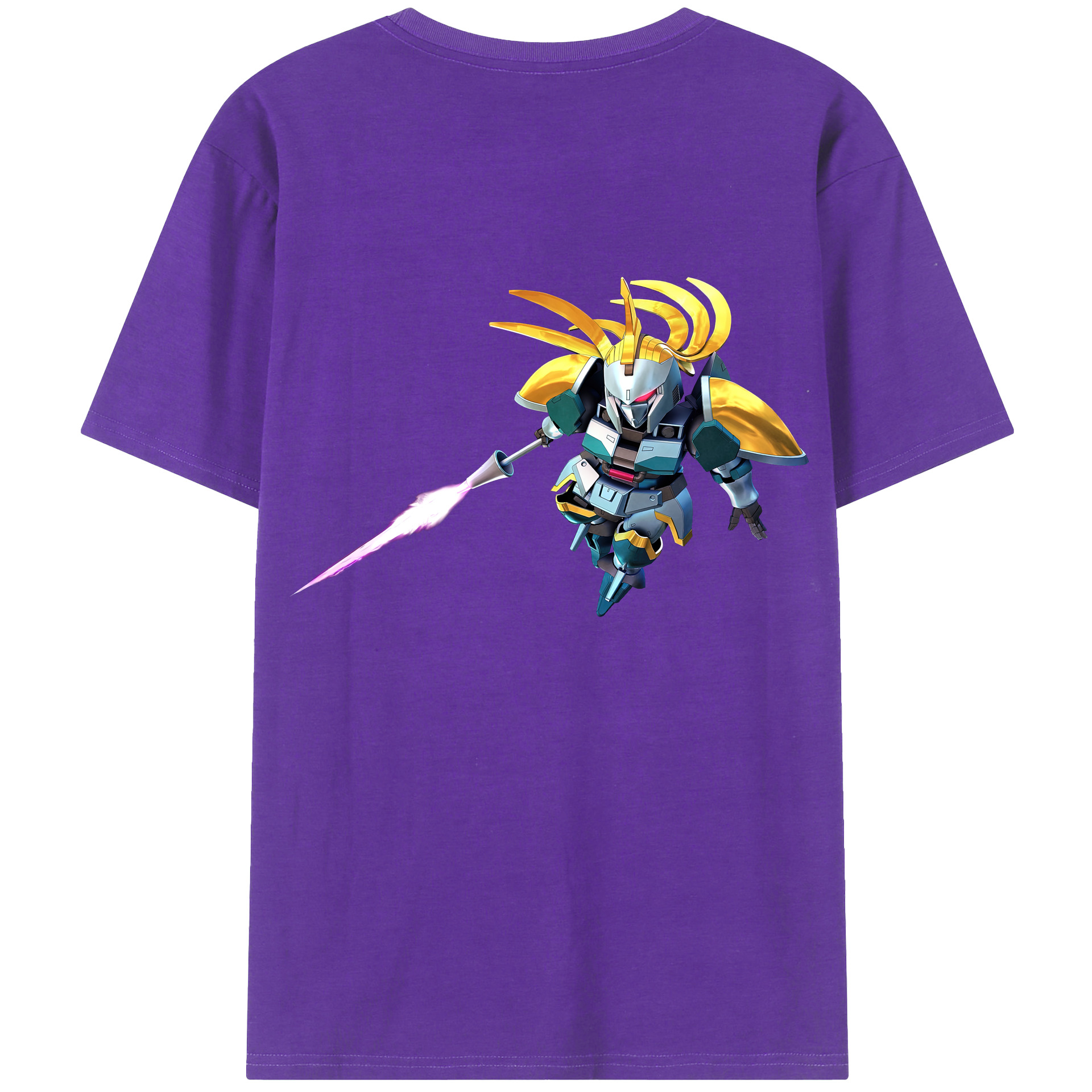（画像用） 機動戦士ガンダム Mobile Suit Gundam 綿100％半袖Tシャツ（背面プリント）