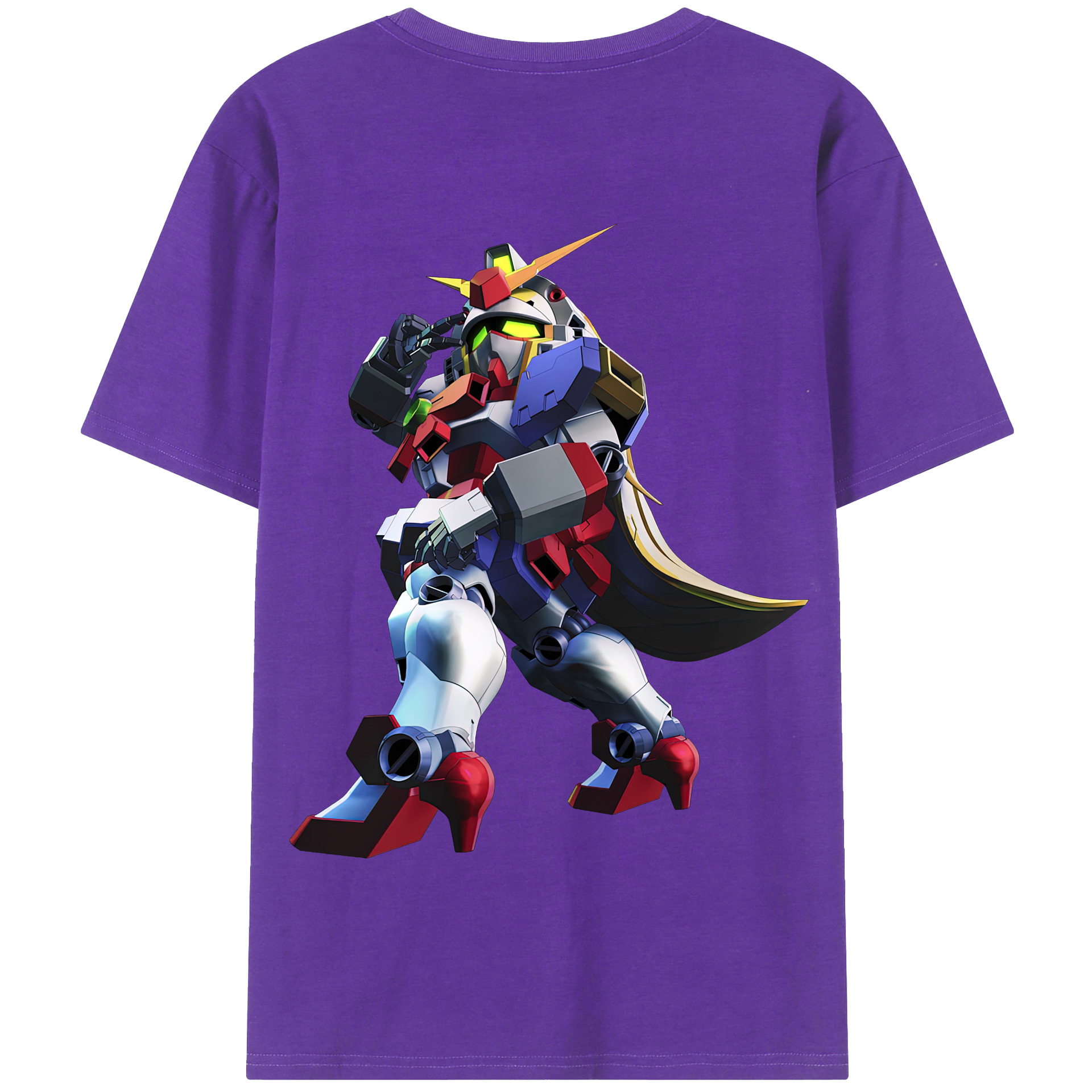 （画像用） 機動戦士ガンダム Mobile Suit Gundam 綿100％半袖Tシャツ（背面プリント）