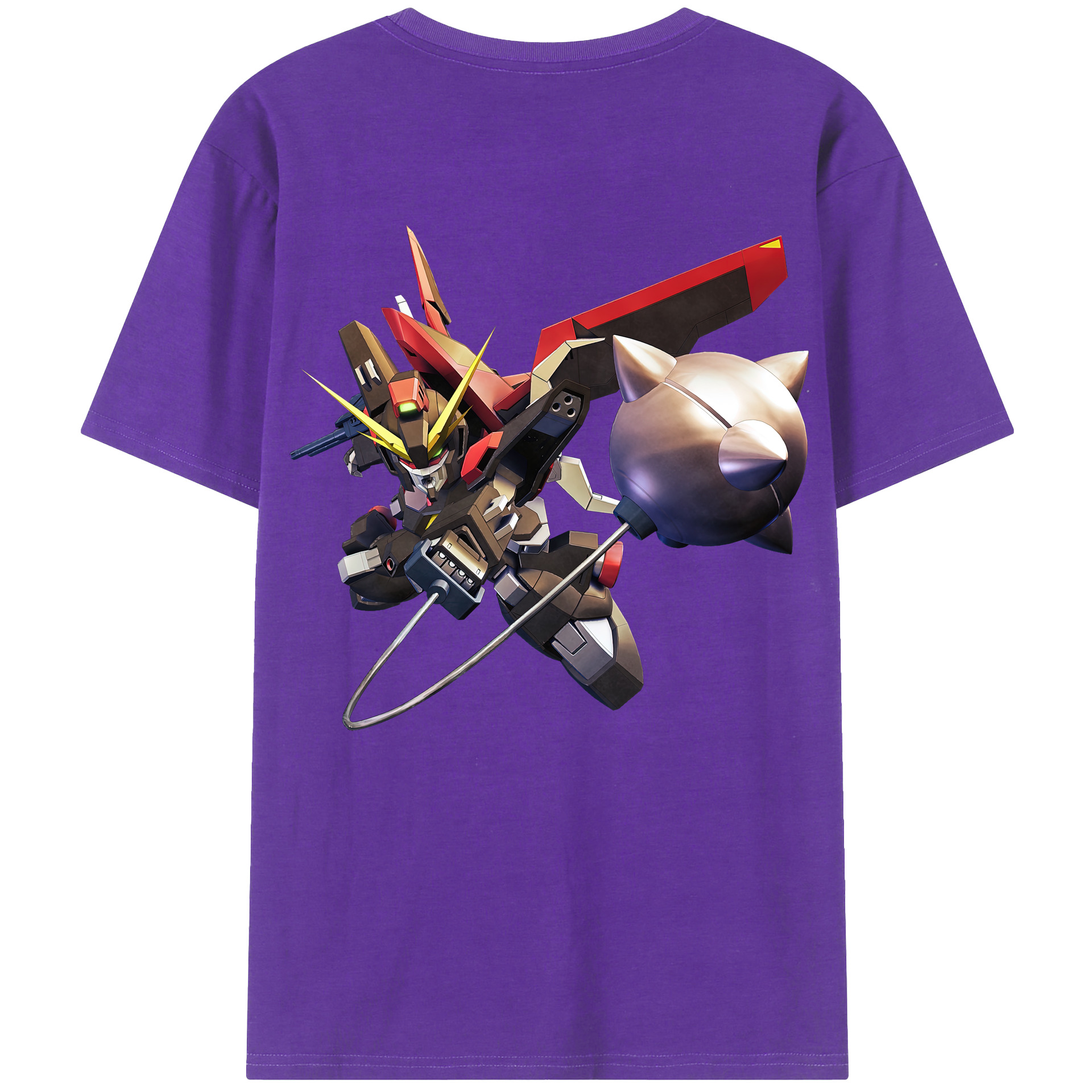 （画像用） 機動戦士ガンダム Mobile Suit Gundam 綿100％半袖Tシャツ（背面プリント）