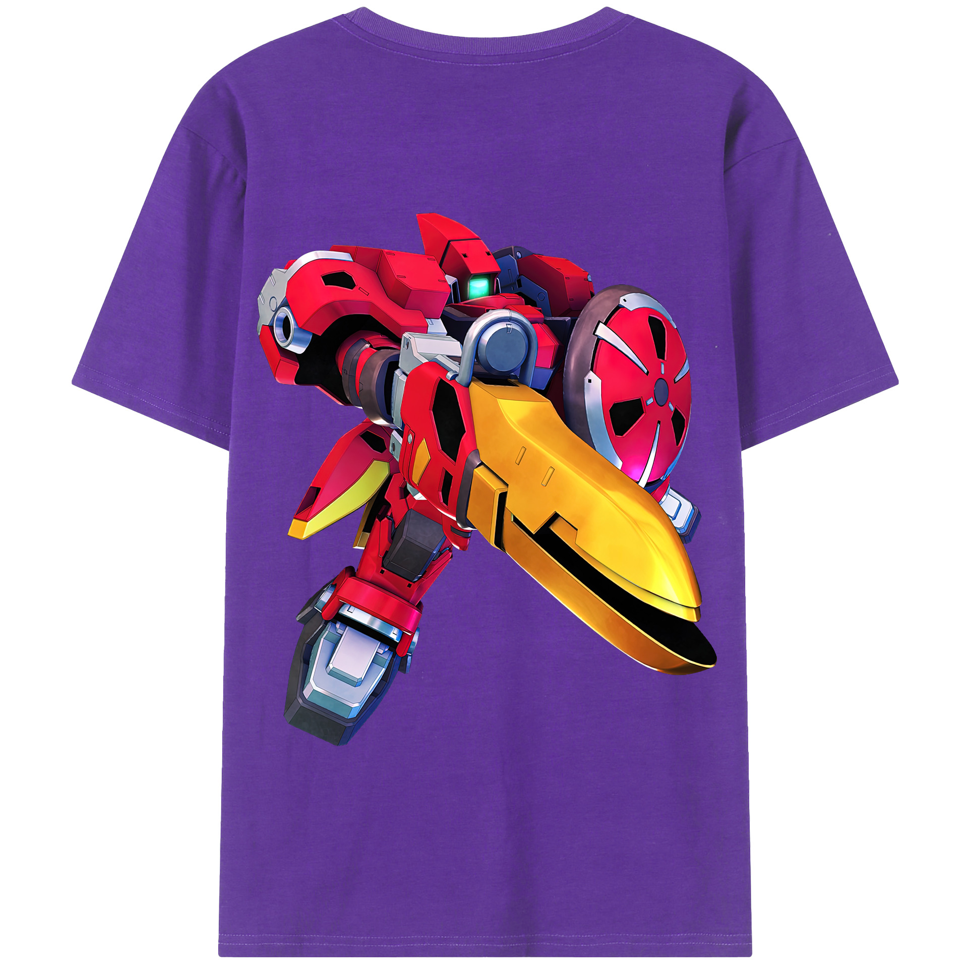 （画像用） 機動戦士ガンダム Mobile Suit Gundam 綿100％半袖Tシャツ（背面プリント）