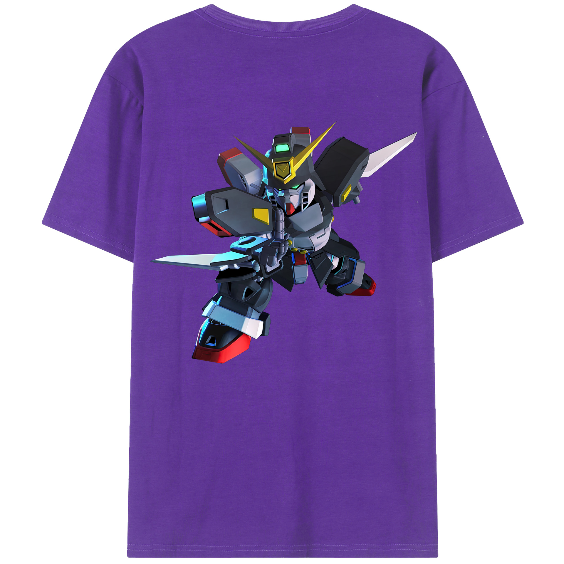（画像用） 機動戦士ガンダム Mobile Suit Gundam 綿100％半袖Tシャツ（背面プリント）