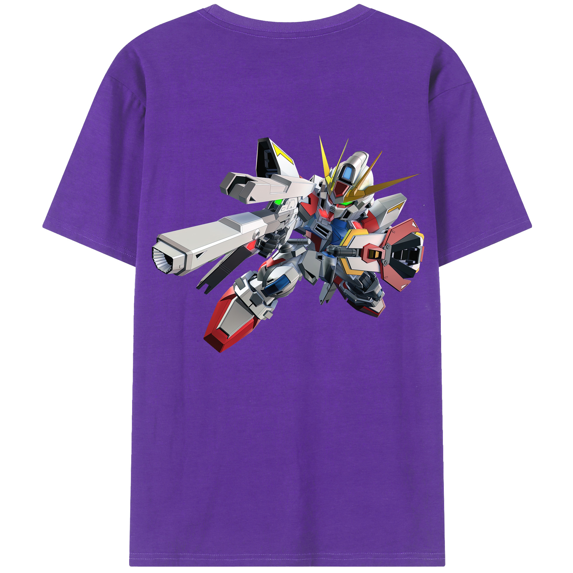 （画像用） 機動戦士ガンダム Mobile Suit Gundam 綿100％半袖Tシャツ（背面プリント）