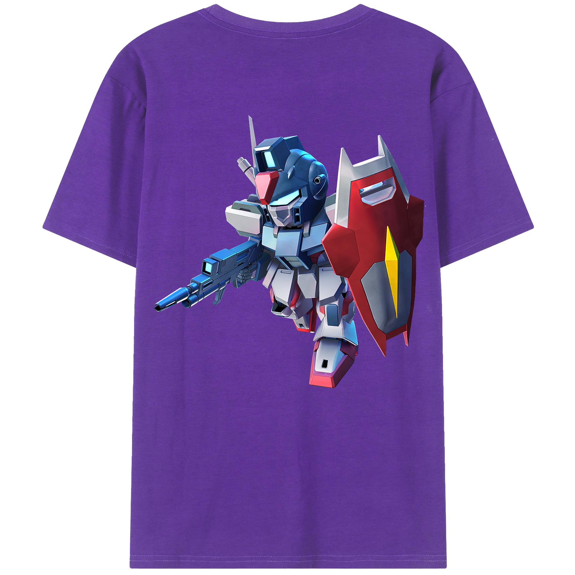 （画像用） 機動戦士ガンダム Mobile Suit Gundam 綿100％半袖Tシャツ（背面プリント）